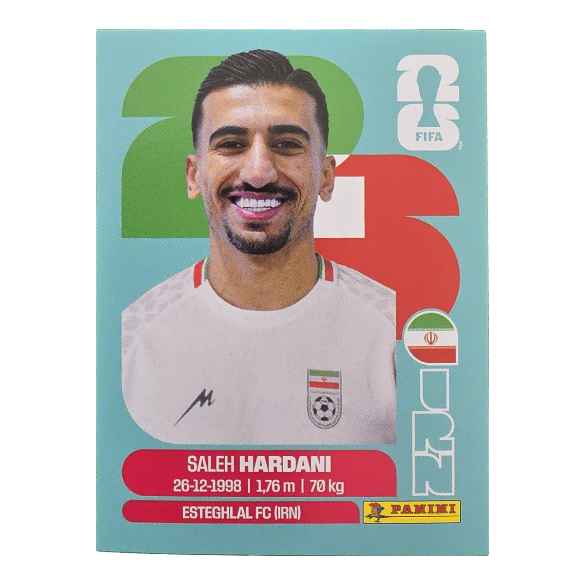 Saleh Hardani - Iran, FIFA WM 2026, Nr. IRN10