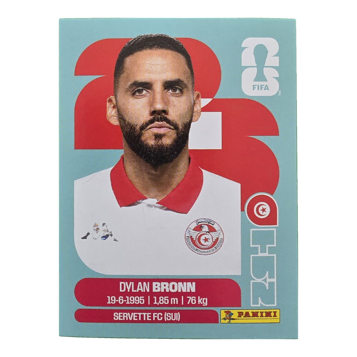Dylan Bronn - Tunesien, FIFA WM 2026, Nr. TUN8