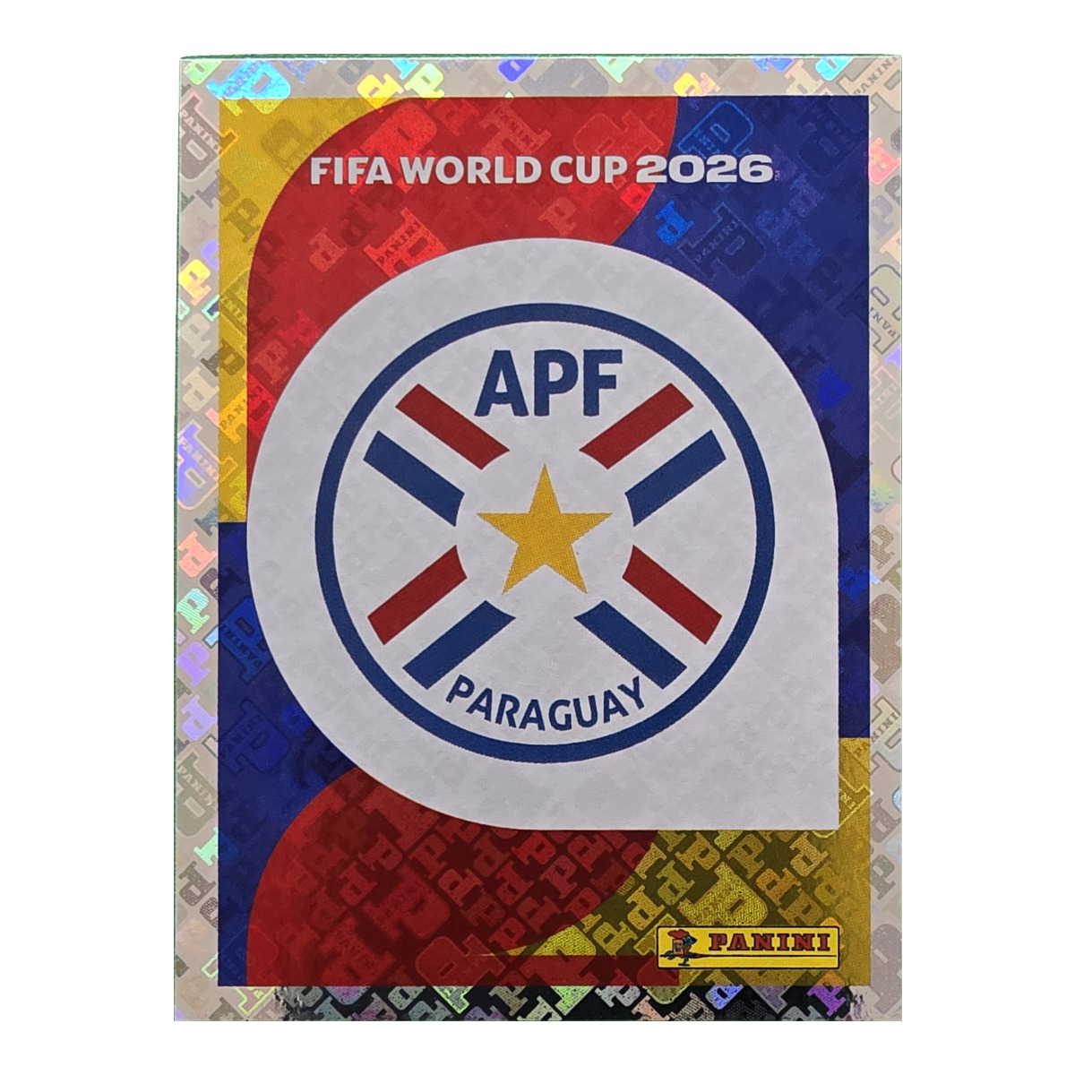 Emblem - Paraguay, FIFA WM 2026, Nr. PAR1 – Glitzer-Optik