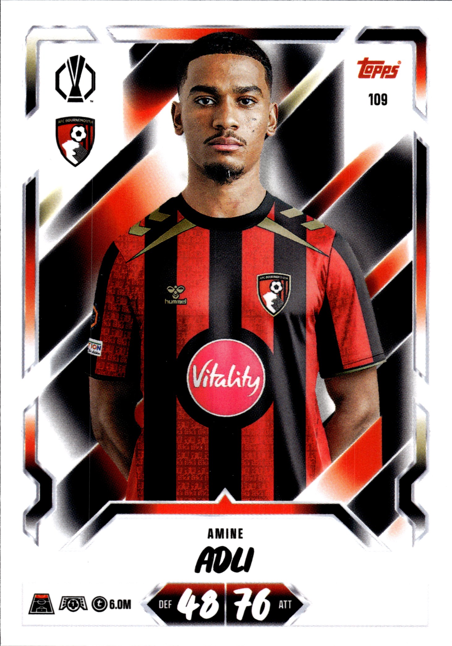 Amine Adli - Topps Match Attax UEFA Club Competitions Base Set 2026-27, Nr. 109 (Art.-Nr. SG107245)
