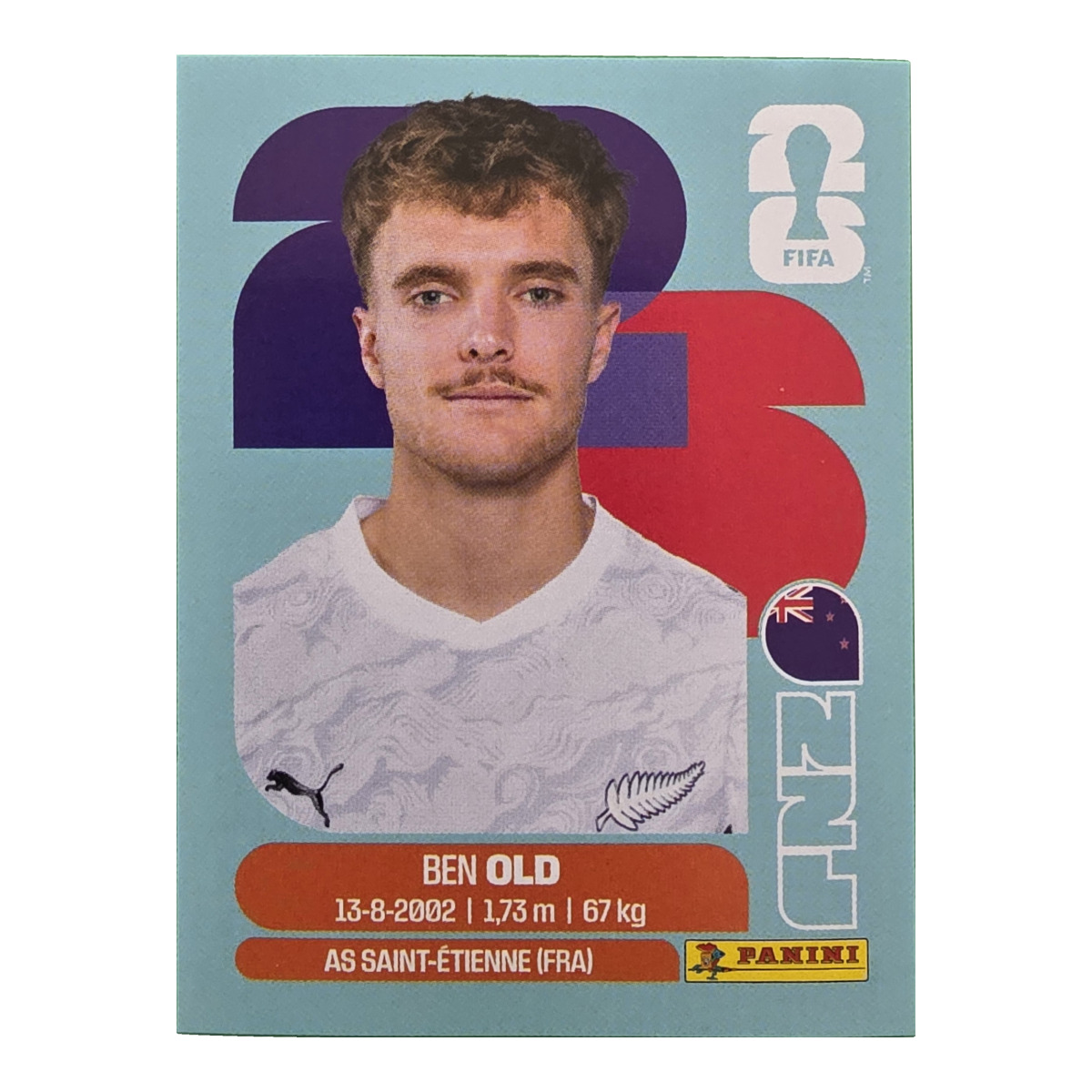 Ben Old - Neuseeland, FIFA WM 2026, Nr. NZL16
