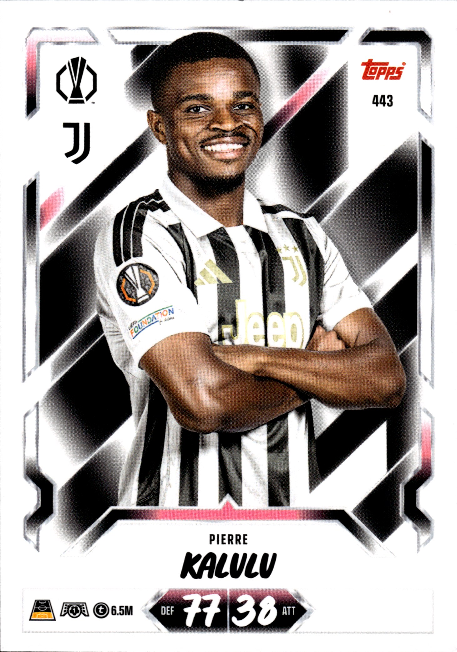 Pierre Kalulu - Topps Match Attax UEFA Club Competitions Base Set 2026-27, Nr. 443 (Art.-Nr. SG107171)