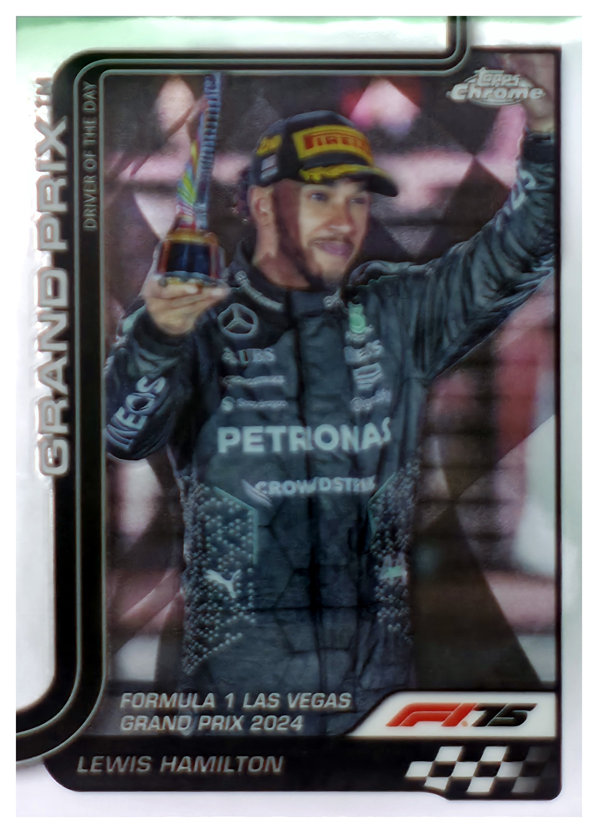 Lewis Hamilton - Topps Chrome Formula 1 Grand Prix Driver of the Day 2025, Nr. 143 (Art.-Nr. SG109000)