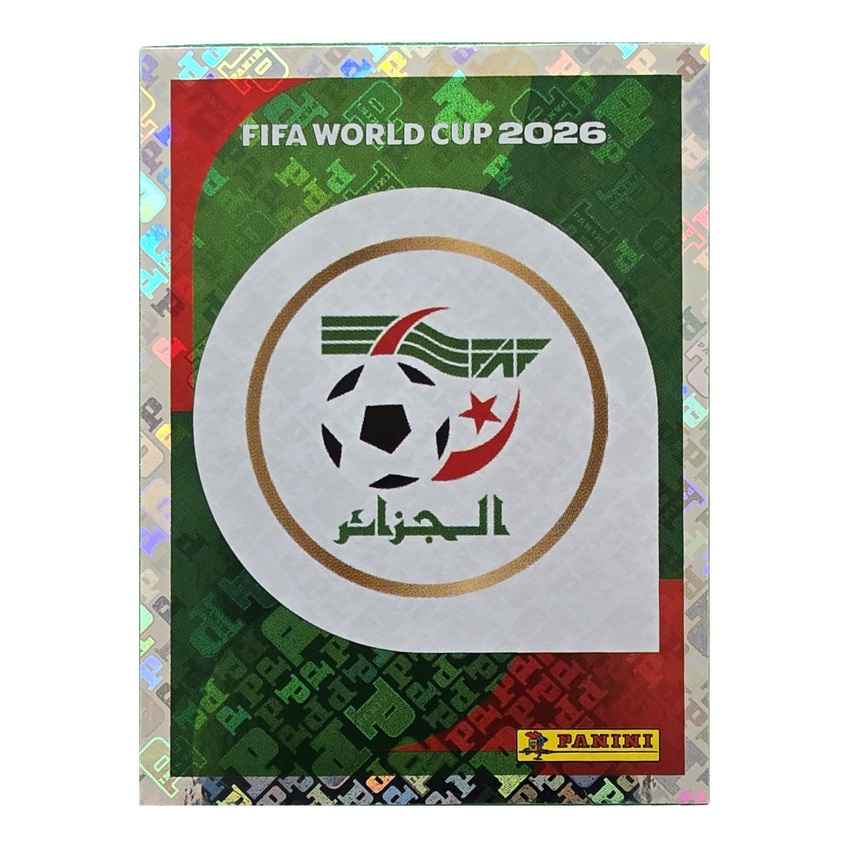 Emblem - Algerien, FIFA WM 2026, Nr. ALG1 – Glitzer-Optik
