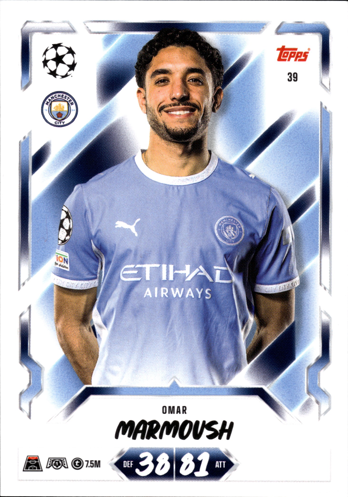 Omar Marmoush - Topps Match Attax UEFA Club Competitions Base Set 2026-27, Nr. 39 (Art.-Nr. SG107144)
