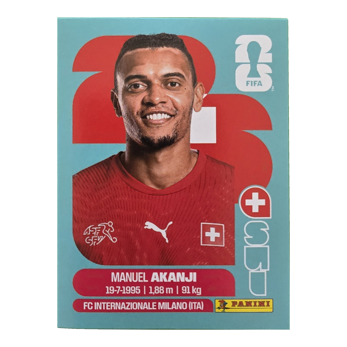 Manuel Akanji - Schweiz, FIFA WM 2026, Nr. SUI4