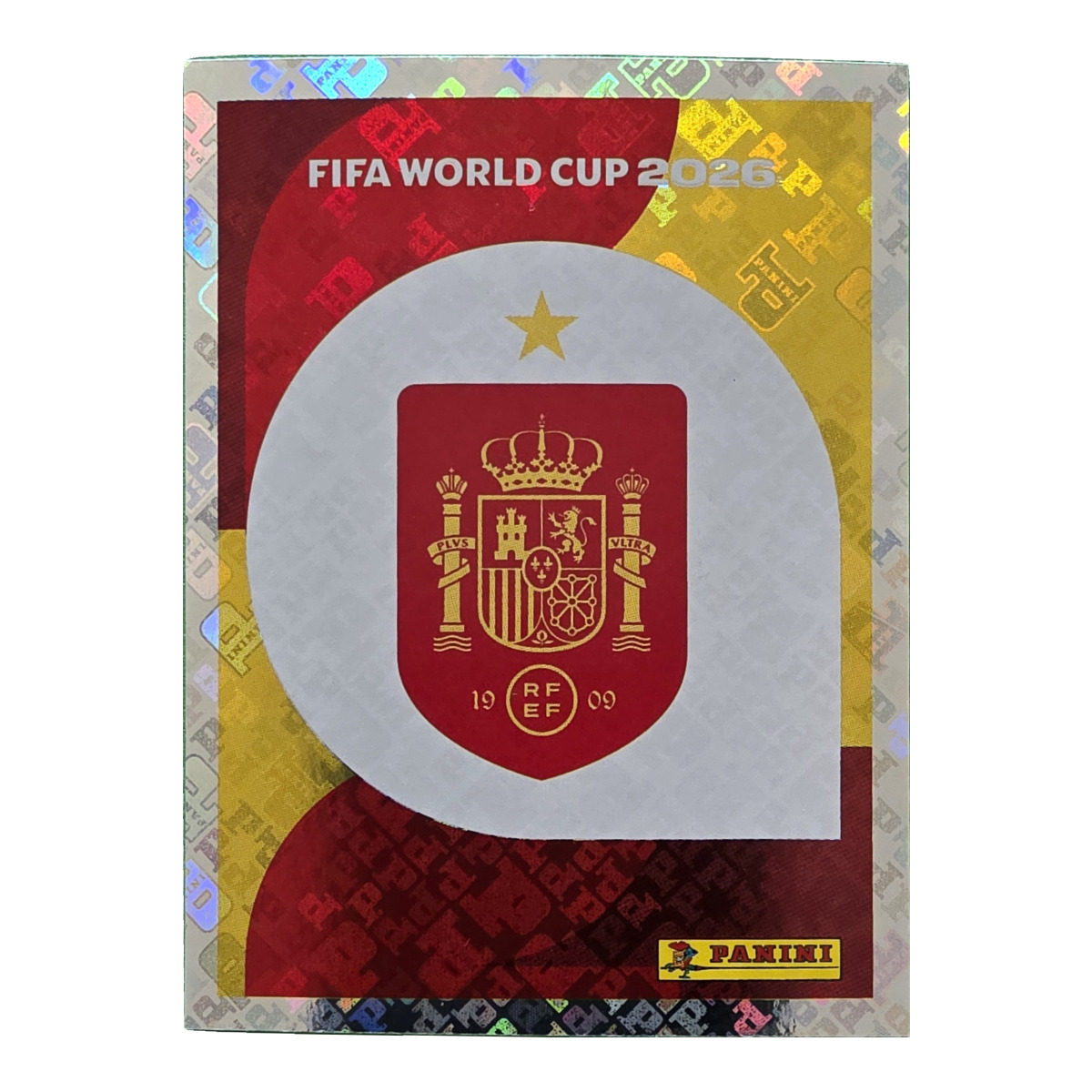 Emblem - Spanien, FIFA WM 2026, Nr. ESP1 – Glitzer-Optik