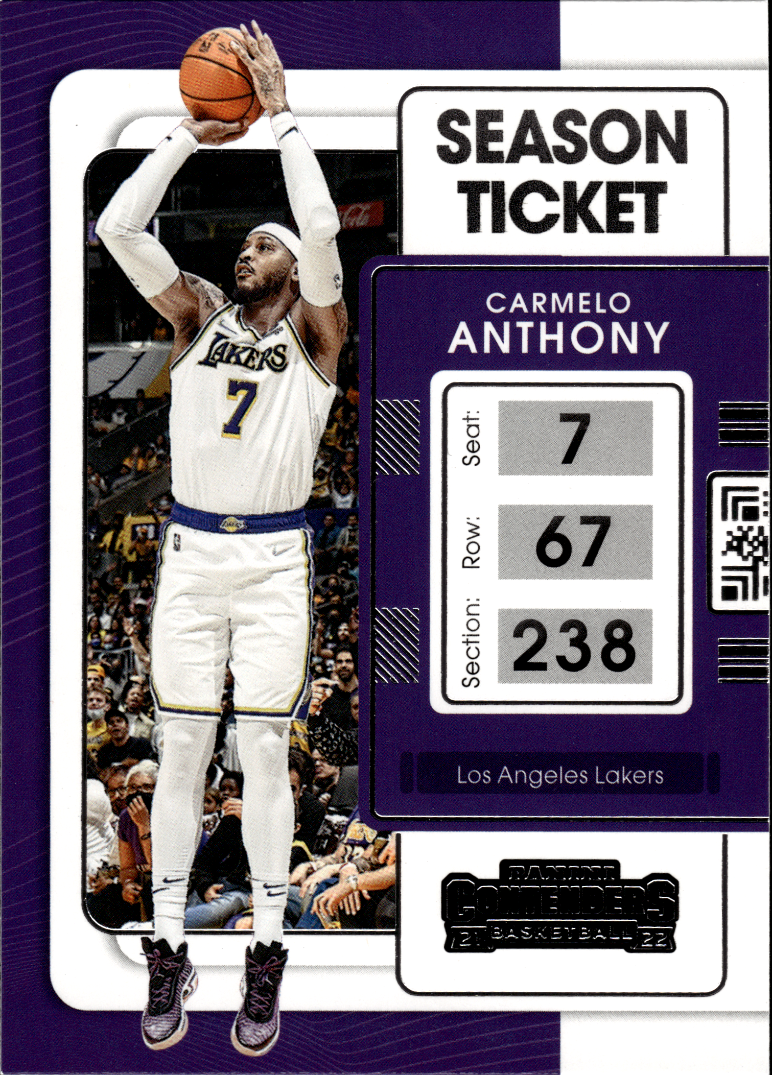 Carmelo Anthony - Panini Contenders Season Ticket 2021-22, Nr. 82 (Art.-Nr. SG103743)