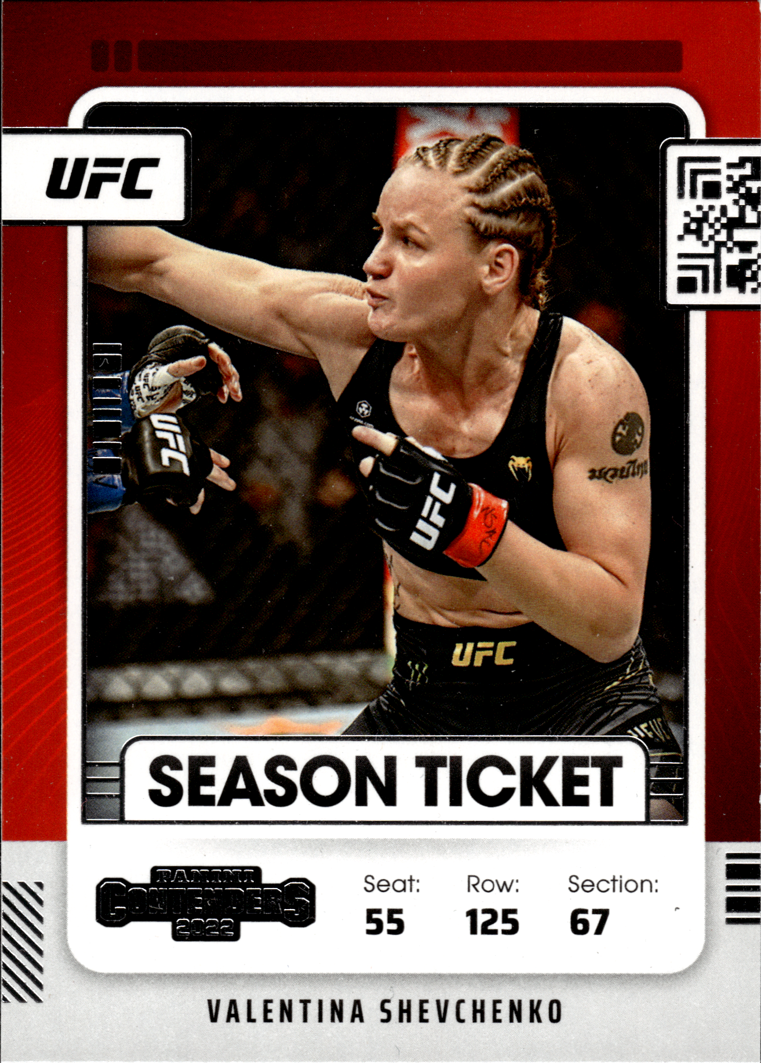 Valentina Shevchenko - Panini Chronicles UFC Contenders Season Ticket 2022, Nr. 109 (Art.-Nr. SG104062)