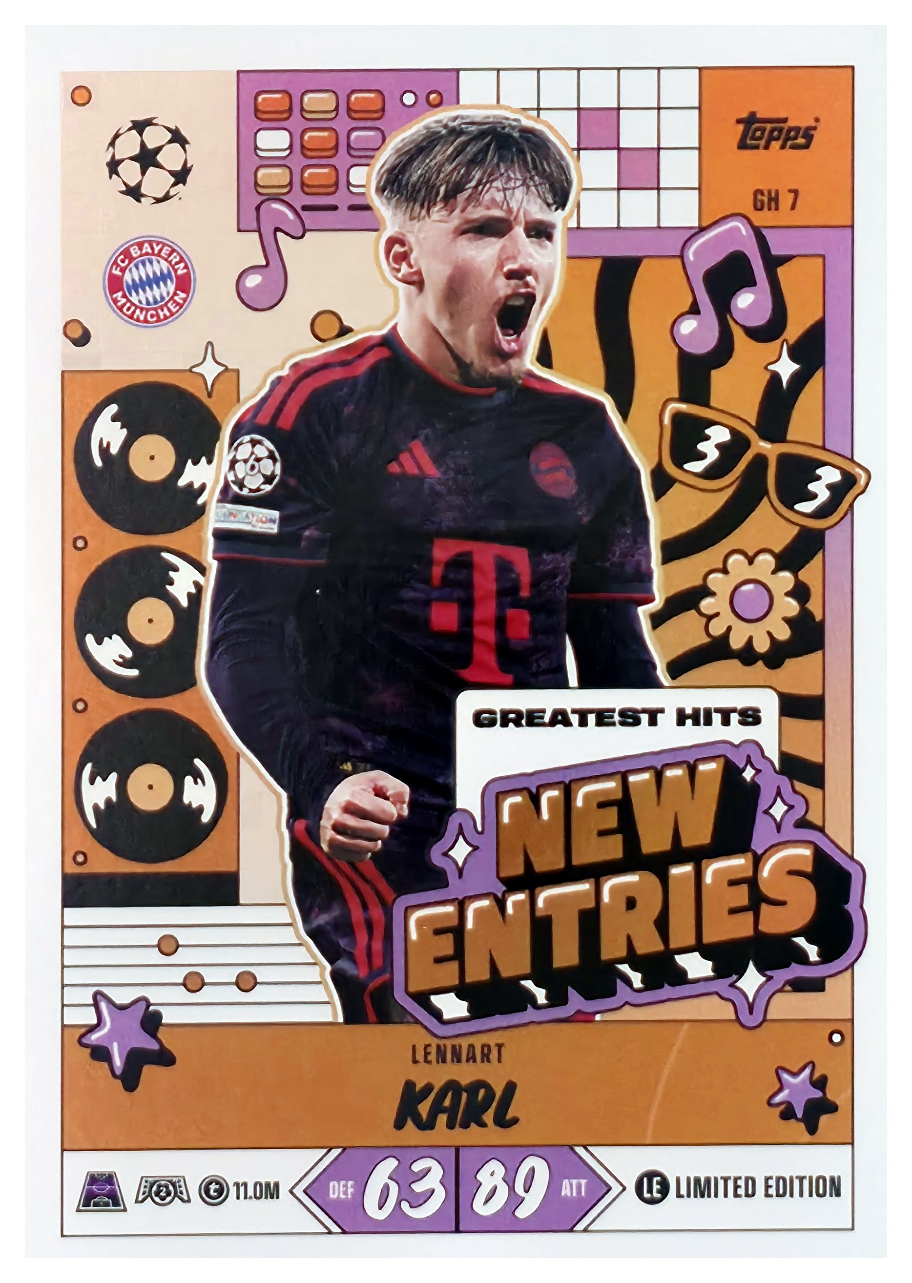 Lennart Karl - Topps Match Attax UEFA Club Competitions New Entries 2026-27, Nr. GH 7 (Art.-Nr. SG107446)