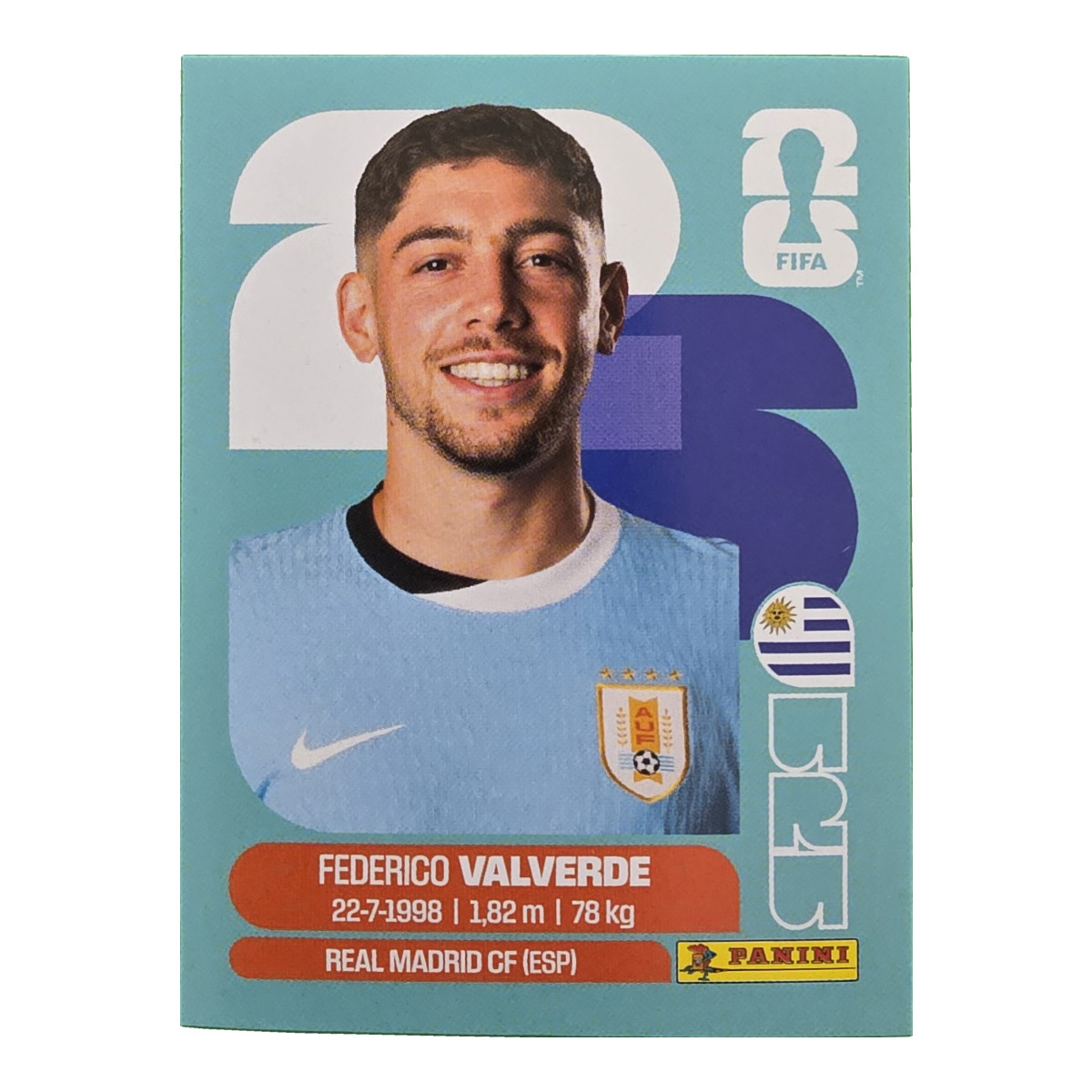 Federico Valverde - Uruguay, FIFA WM 2026, Nr. URU10