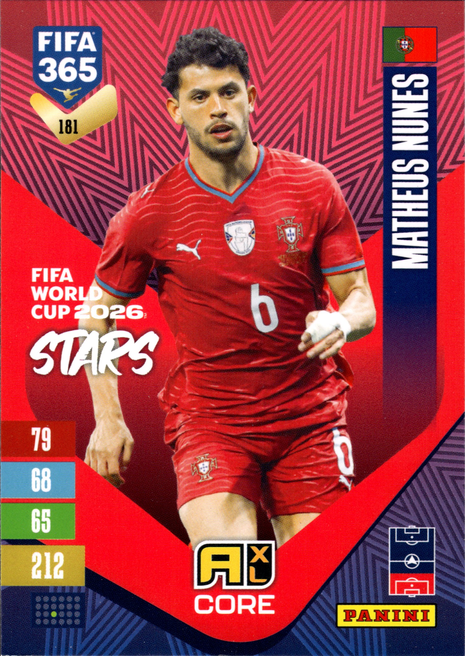 Matheus Nunes - Panini Adrenalyn XL FIFA 365 FIFA World Cup 2026 Stars 2026-27, Nr. 181 (Art.-Nr. SG110326)
