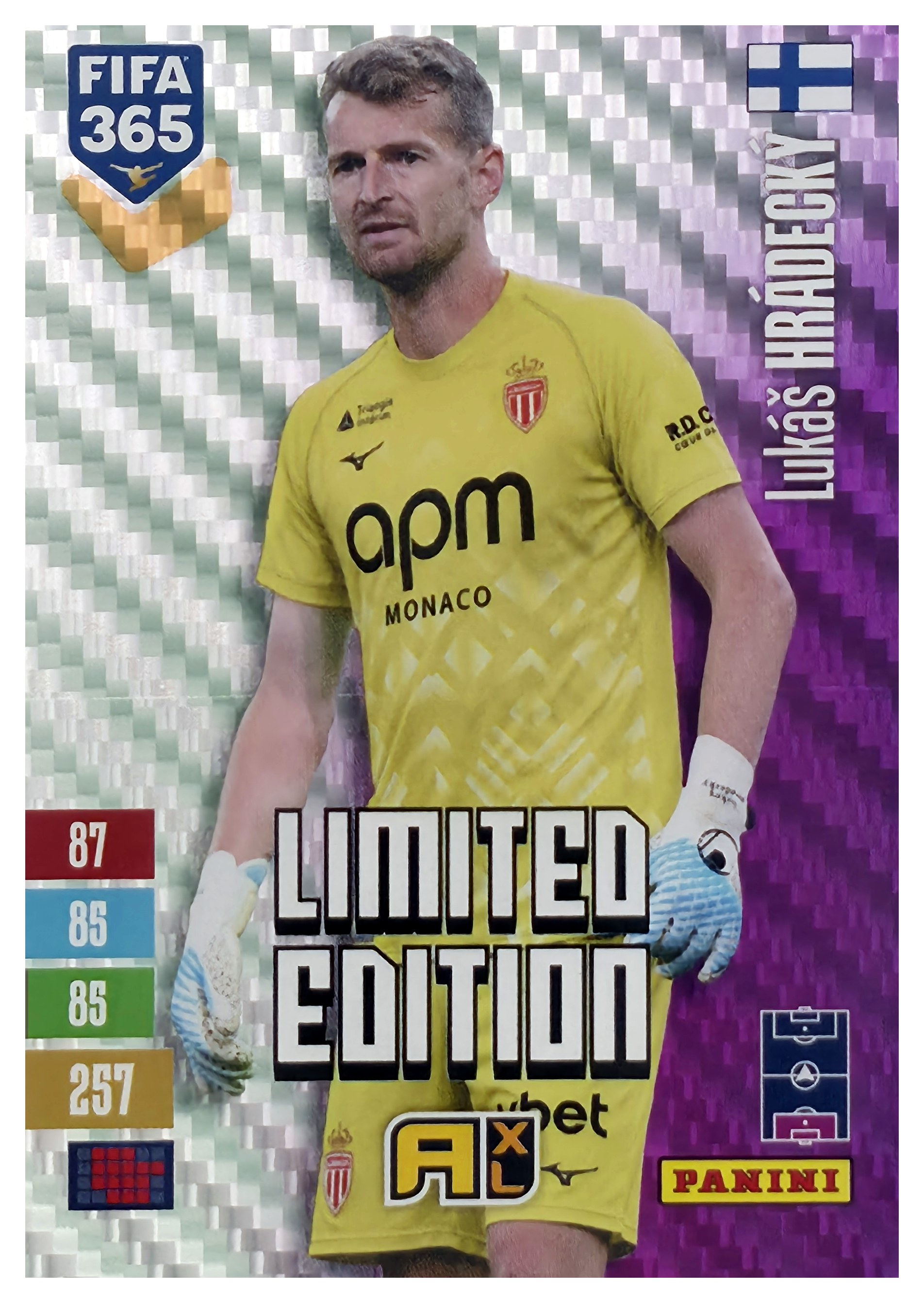 Lukáš Hrádecký - Panini Adrenalyn XL FIFA 365 Limited Edition 2026-27 (Insert)