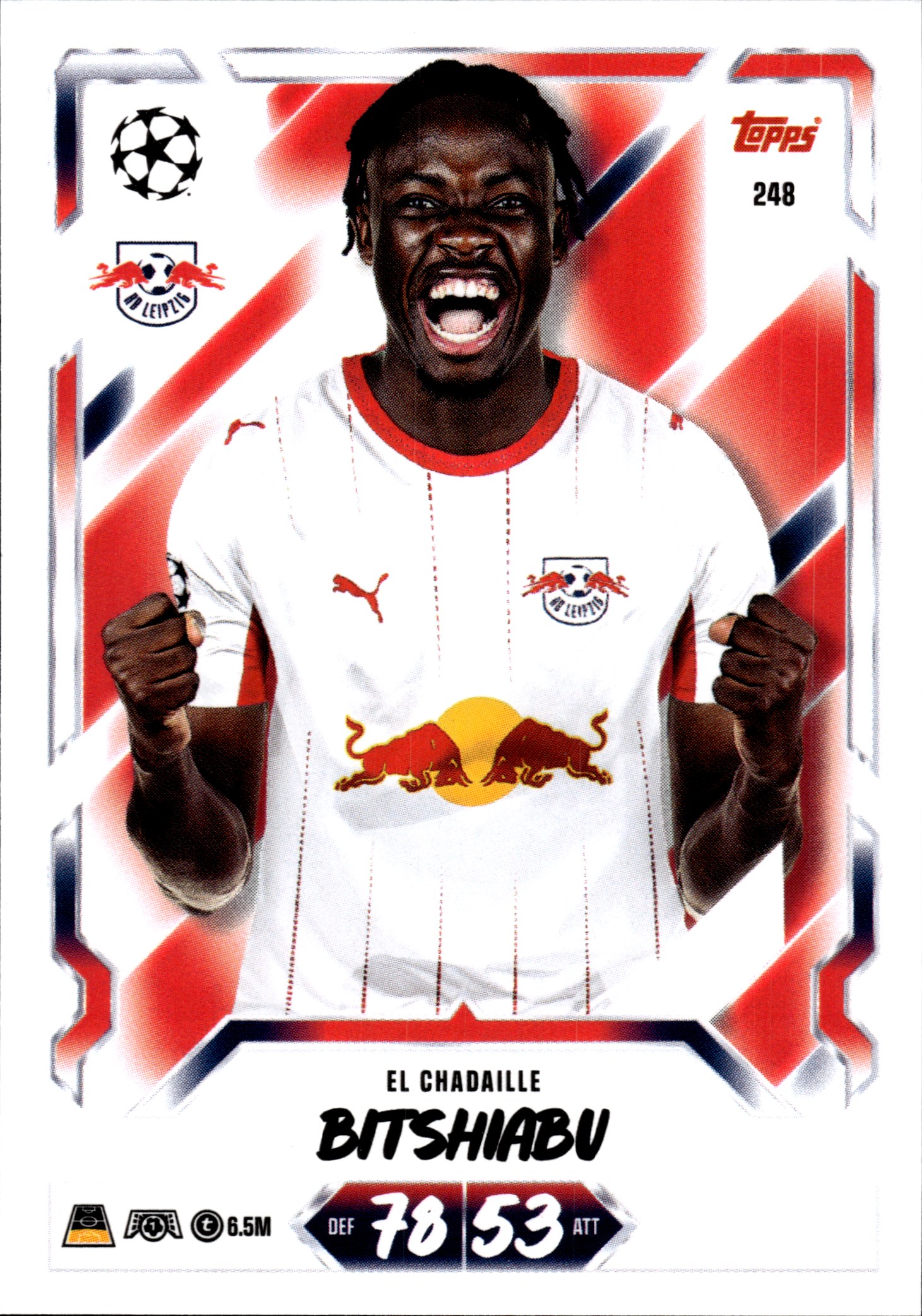 El Chadaille Bitshiabu - Topps Match Attax UEFA Club Competitions Base Set 2026-27, Nr. 248 (Art.-Nr. SG107360)