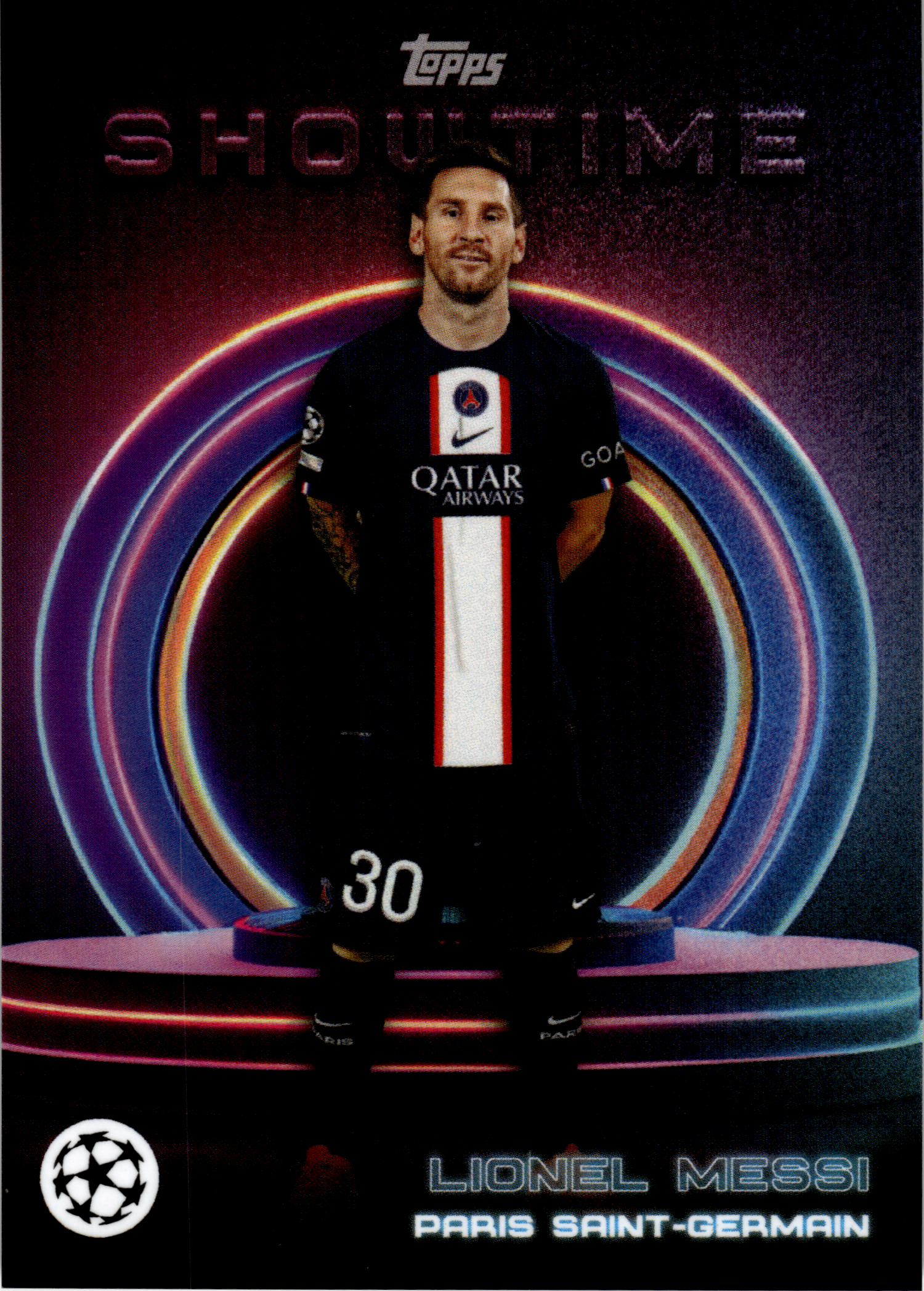 Lionel Messi - Topps UEFA Club Competitions Showtime 2023-24 (Art.-Nr. SG102925)