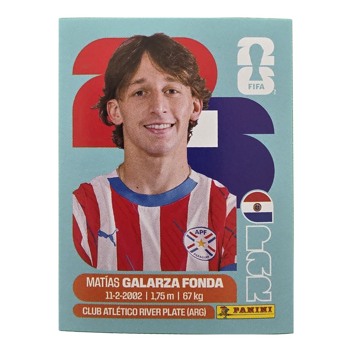 Matias Galarza Fonda - Paraguay, FIFA WM 2026, Nr. PAR14