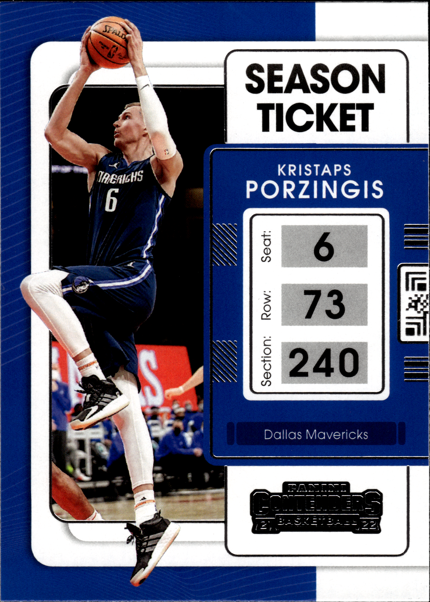 Kristaps Porzingis - Panini Contenders Season Ticket 2021-22, Nr. 38 (Art.-Nr. SG103733)