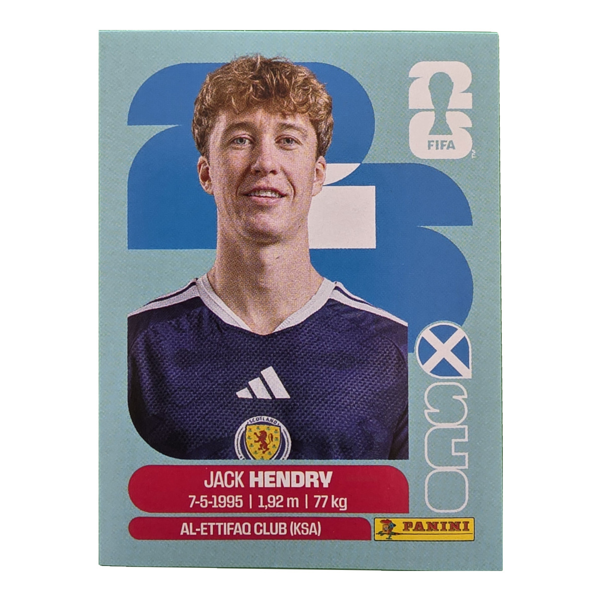 Jack Hendry - Schottland, FIFA WM 2026, Nr. SCO3