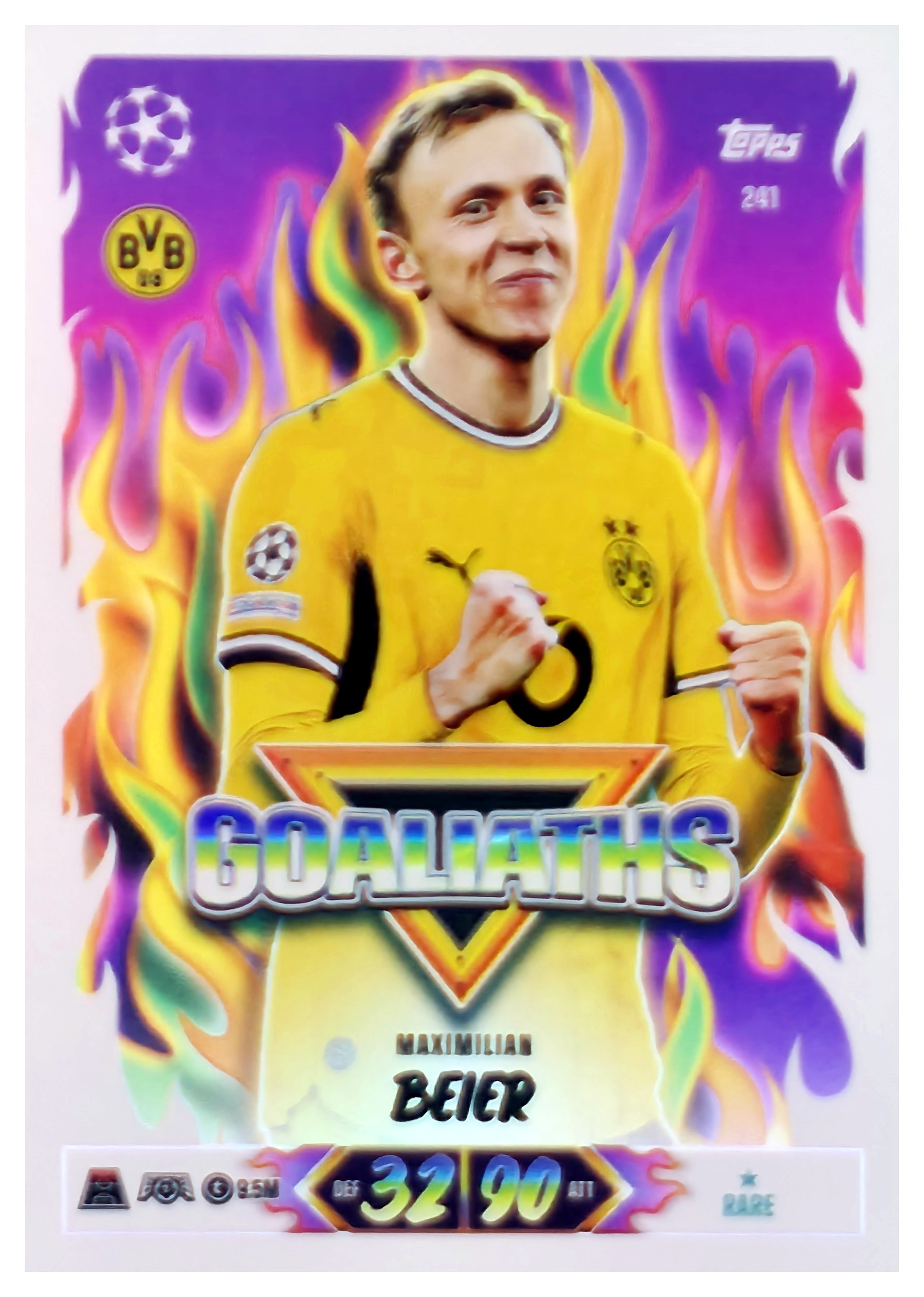 Maximilian Beier - Topps Match Attax UEFA Club Competitions Goaliaths 2026-27, Nr. 241 (Art.-Nr. SG107615)