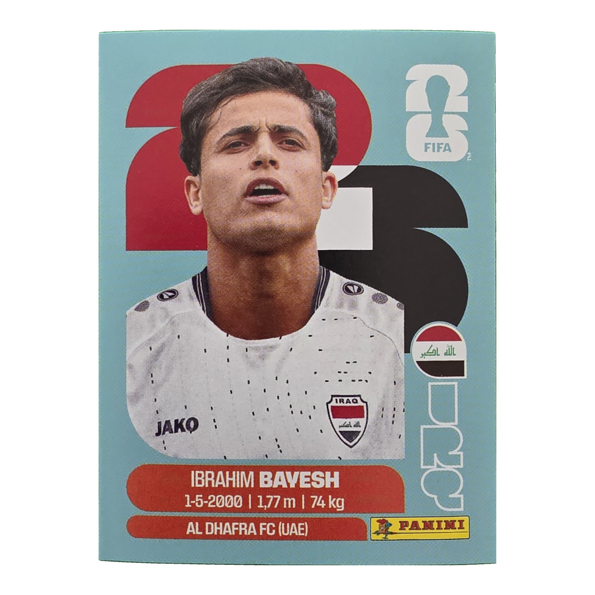 Ibrahim Bavesh - Irak, FIFA WM 2026, Nr. IRQ11
