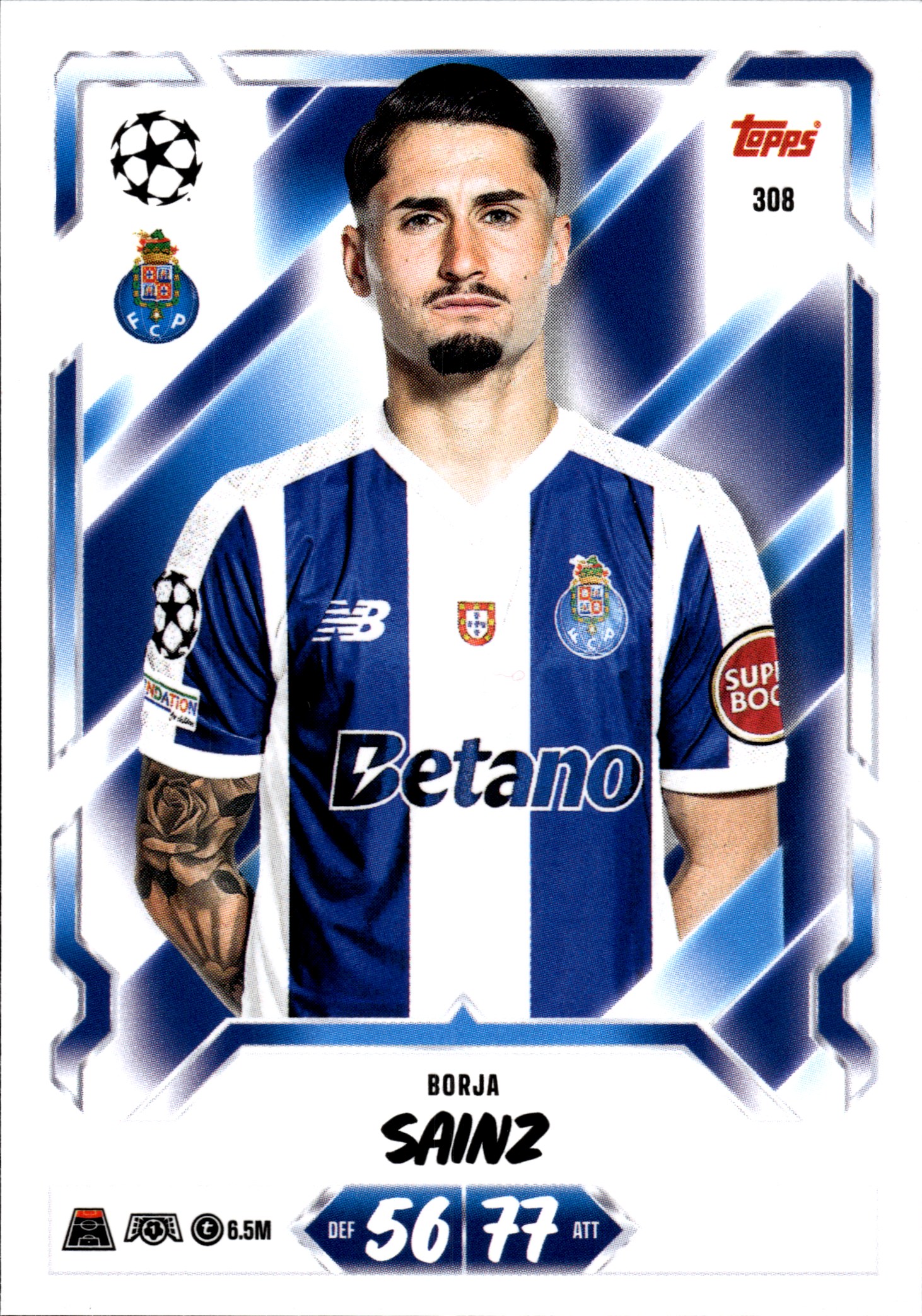 Borja Sainz - Topps Match Attax UEFA Club Competitions Base Set 2026-27, Nr. 308 (Art.-Nr. SG107289)