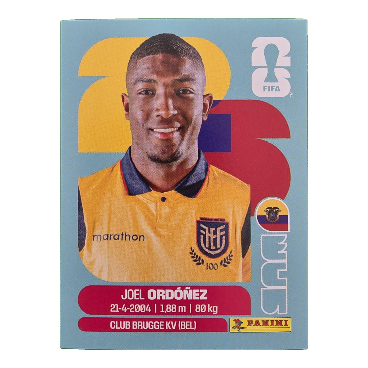Joel Ordóñez - Ecuador, FIFA WM 2026, Nr. ECU8