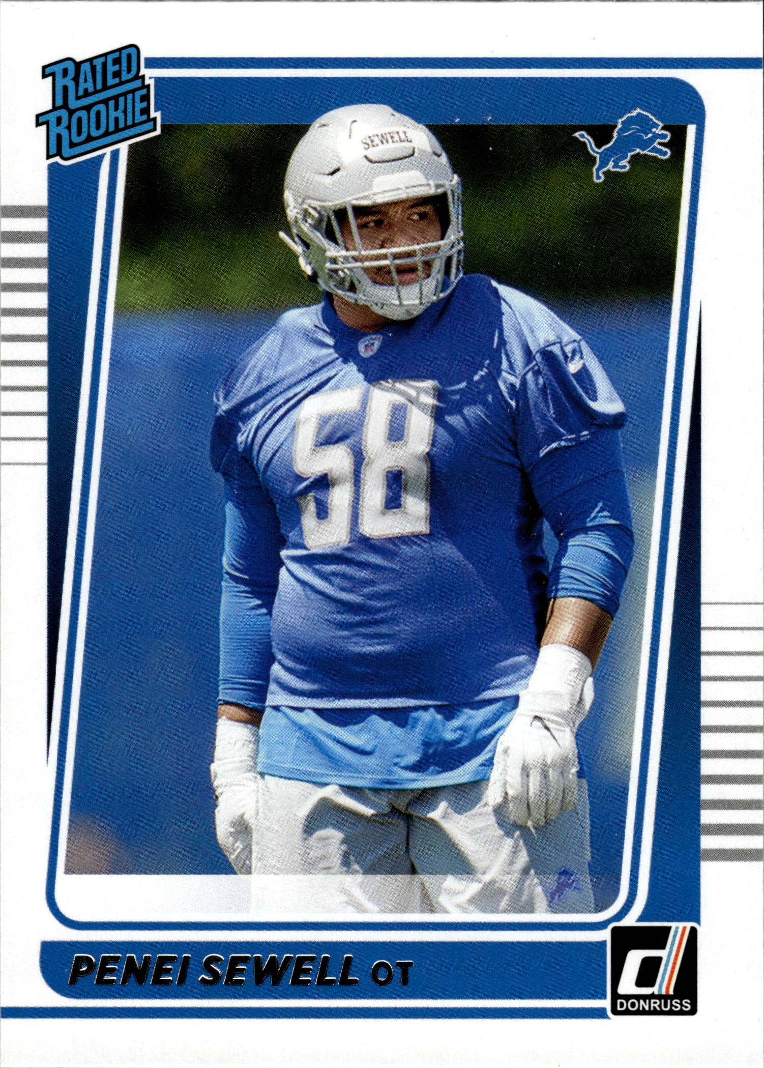 Penei Sewell - Panini Donruss Base Set 2021, Nr. 328 – Rookie Card (Art.-Nr. SG103946)