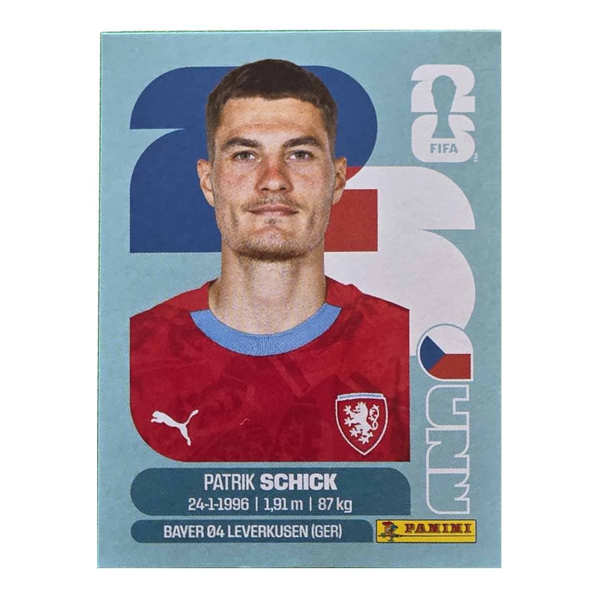 Patrik Schick - Tschechische Republik, FIFA WM 2026, Nr. CZE20