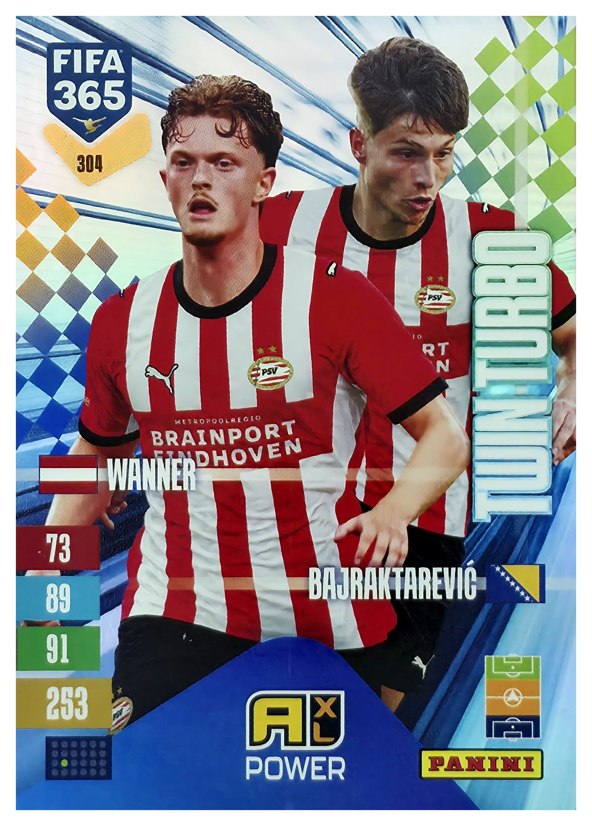 Paul Wanner / Esmir Bajraktarević - Panini Adrenalyn XL FIFA 365 Twin Turbo 2026-27, Nr. 304 – Insert (Art.-Nr. SG110697)