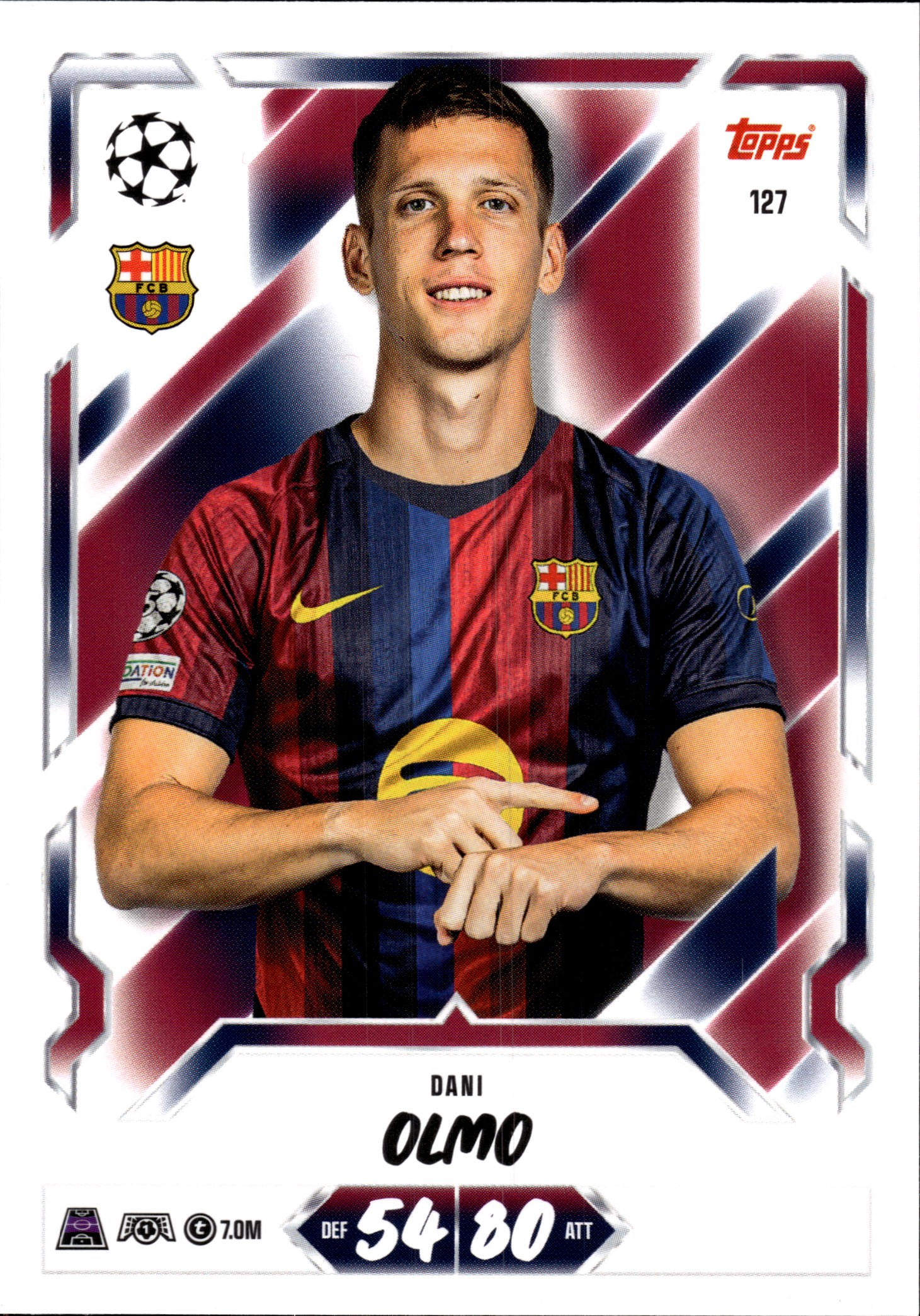 Dani Olmo - Topps Match Attax UEFA Club Competitions Base Set 2026-27, Nr. 127 (Art.-Nr. SG107367)