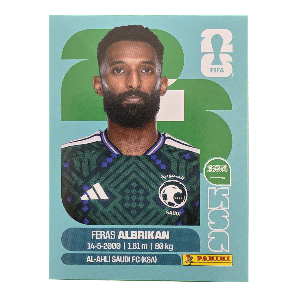 Feras Albrikan - Saudi-Arabien, FIFA WM 2026, Nr. KSA18