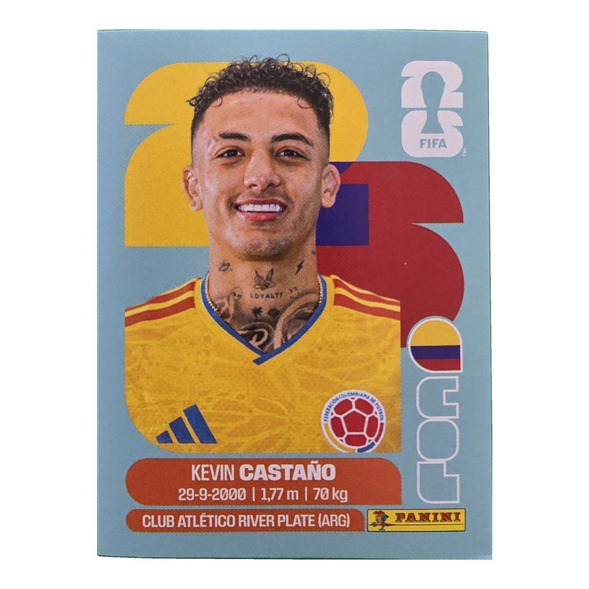 Kevin Castaño - Kolumbien, FIFA WM 2026, Nr. COL11