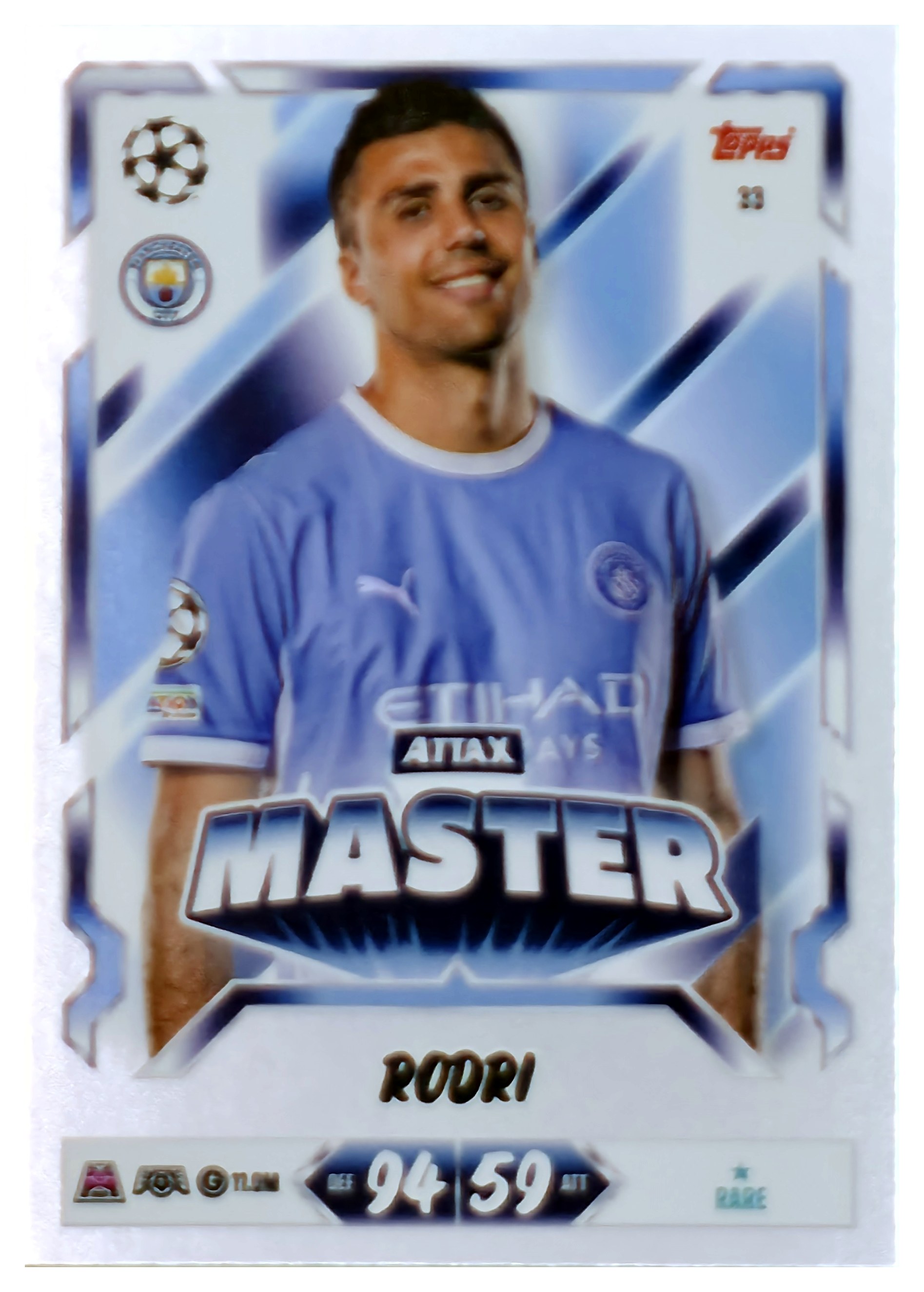 Rodri - Topps Match Attax UEFA Club Competitions Attax Master 2026-27, Nr. 33 (Art.-Nr. SG107668)