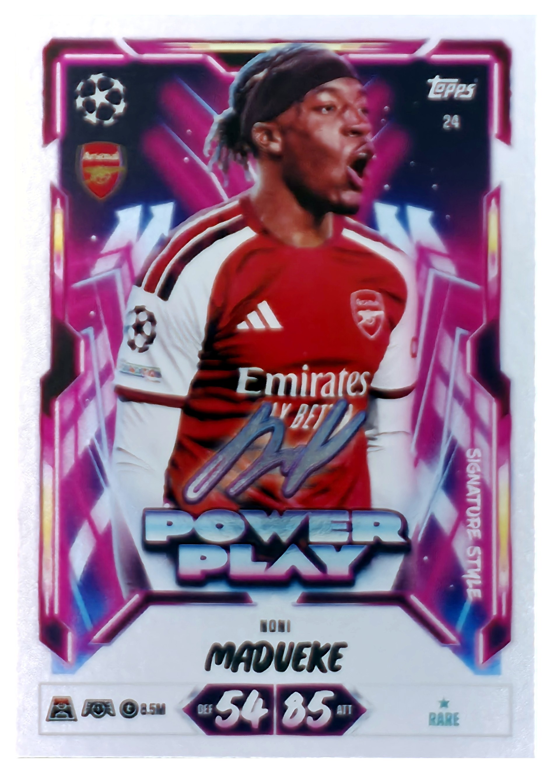 Noni Madueke - Topps Match Attax UEFA Club Competitions Power Play Signature Style 2026-27, Nr. 24 (Art.-Nr. SG107546)