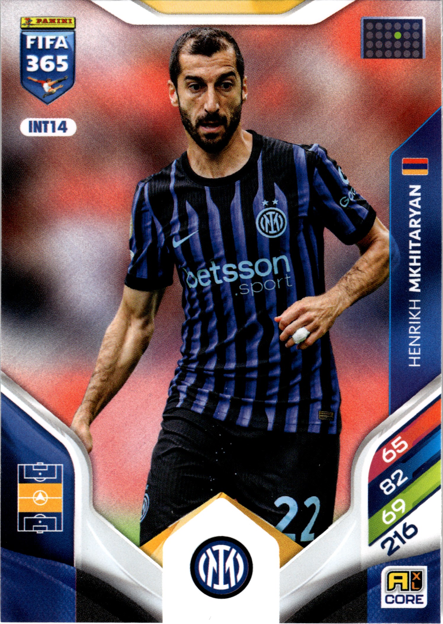 Henrikh Mkhitaryan - Panini Adrenalyn XL FIFA 365 Base Set 2026, Nr. INT14 (Art.-Nr. SG107809)