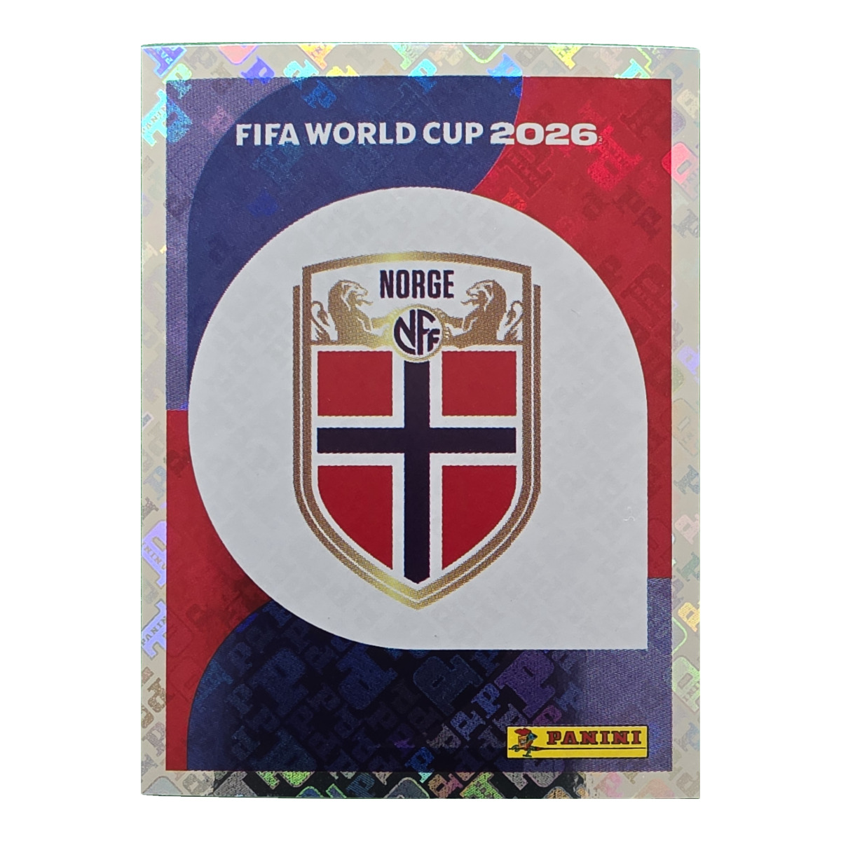 Emblem - Norwegen, FIFA WM 2026, Nr. NOR1 – Glitzer-Optik