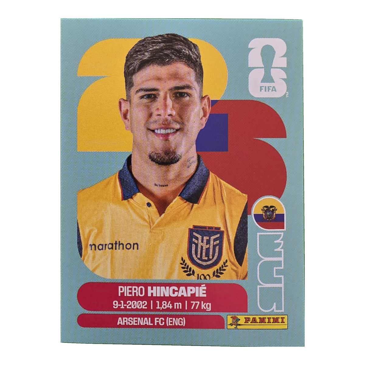 Piero Hincapié - Ecuador, FIFA WM 2026, Nr. ECU4
