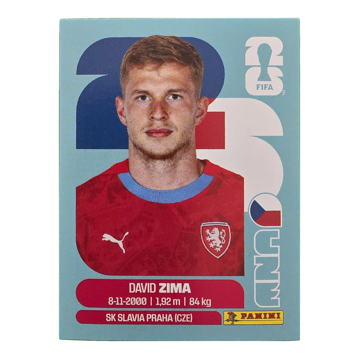 David Zima - Tschechische Republik, FIFA WM 2026, Nr. CZE8