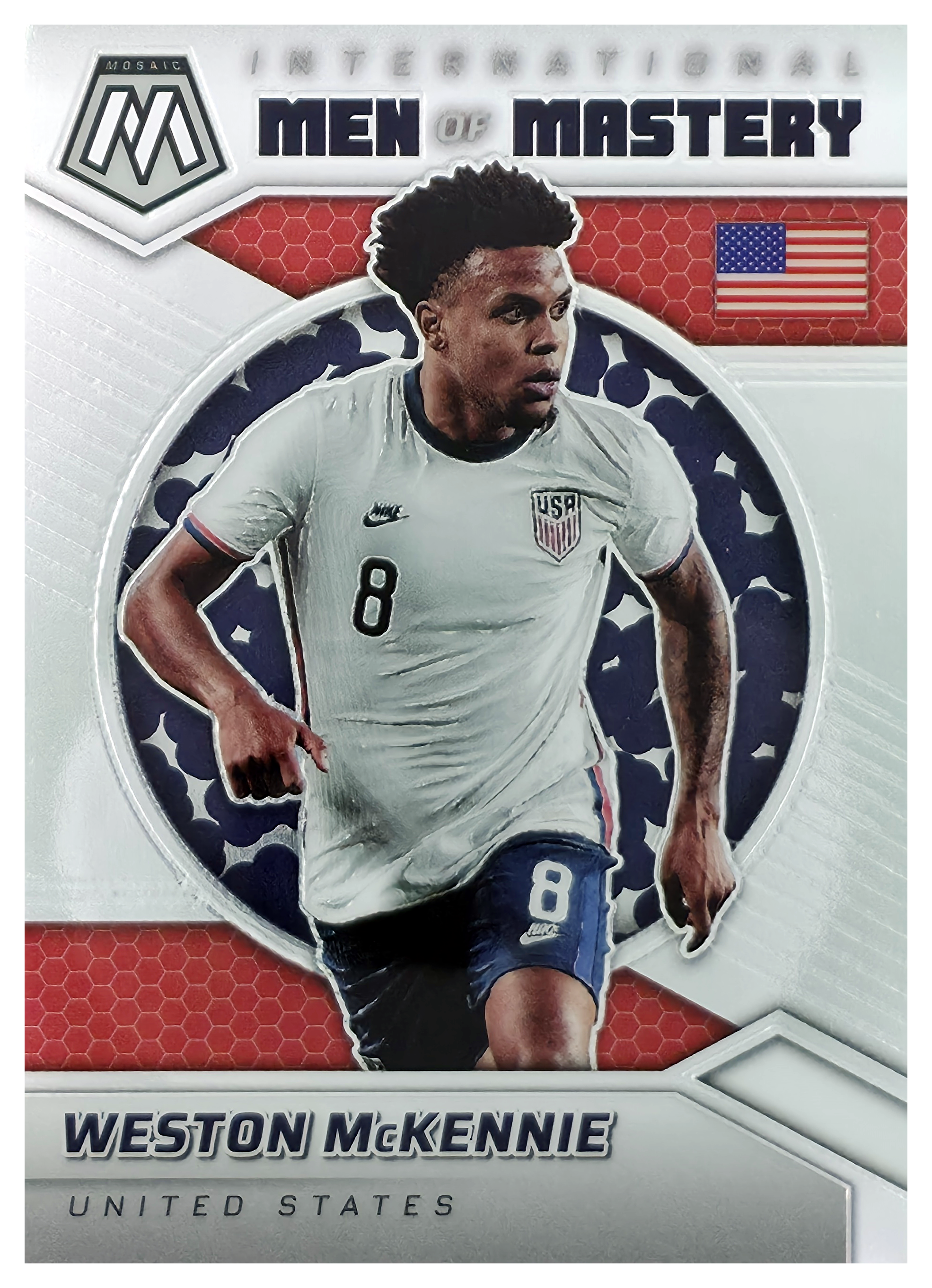Weston McKennie - Panini Mosaic FIFA Road to World Cup International Men of Mastery 2021-22, Nr. 3 – Insert (Art.-Nr. SG106038)