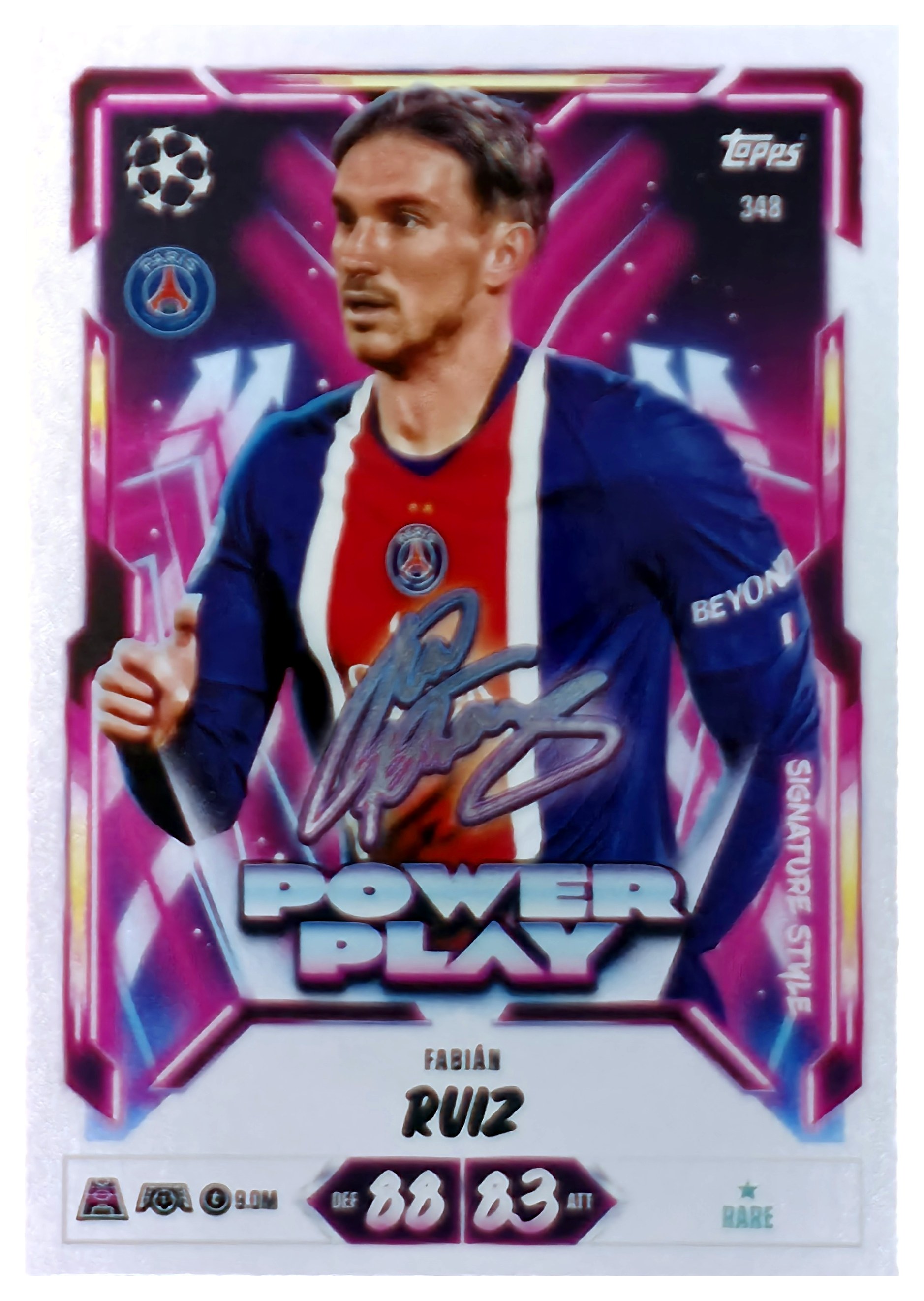 Fabián Ruiz - Topps Match Attax UEFA Club Competitions Power Play Signature Style 2026-27, Nr. 348 (Art.-Nr. SG107553)