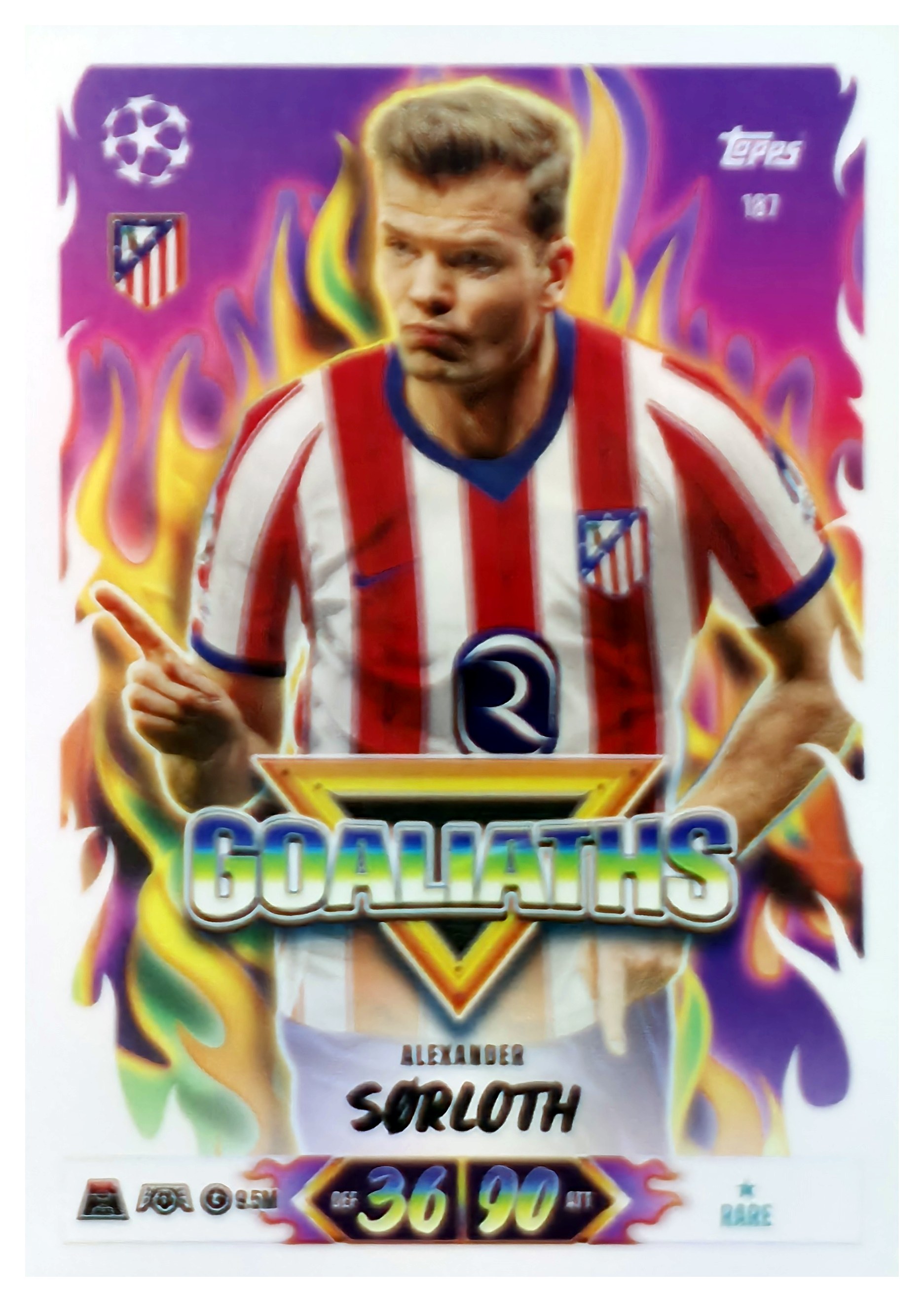 Alexander Sørloth - Topps Match Attax UEFA Club Competitions Goaliaths 2026-27, Nr. 187 (Art.-Nr. SG107623)