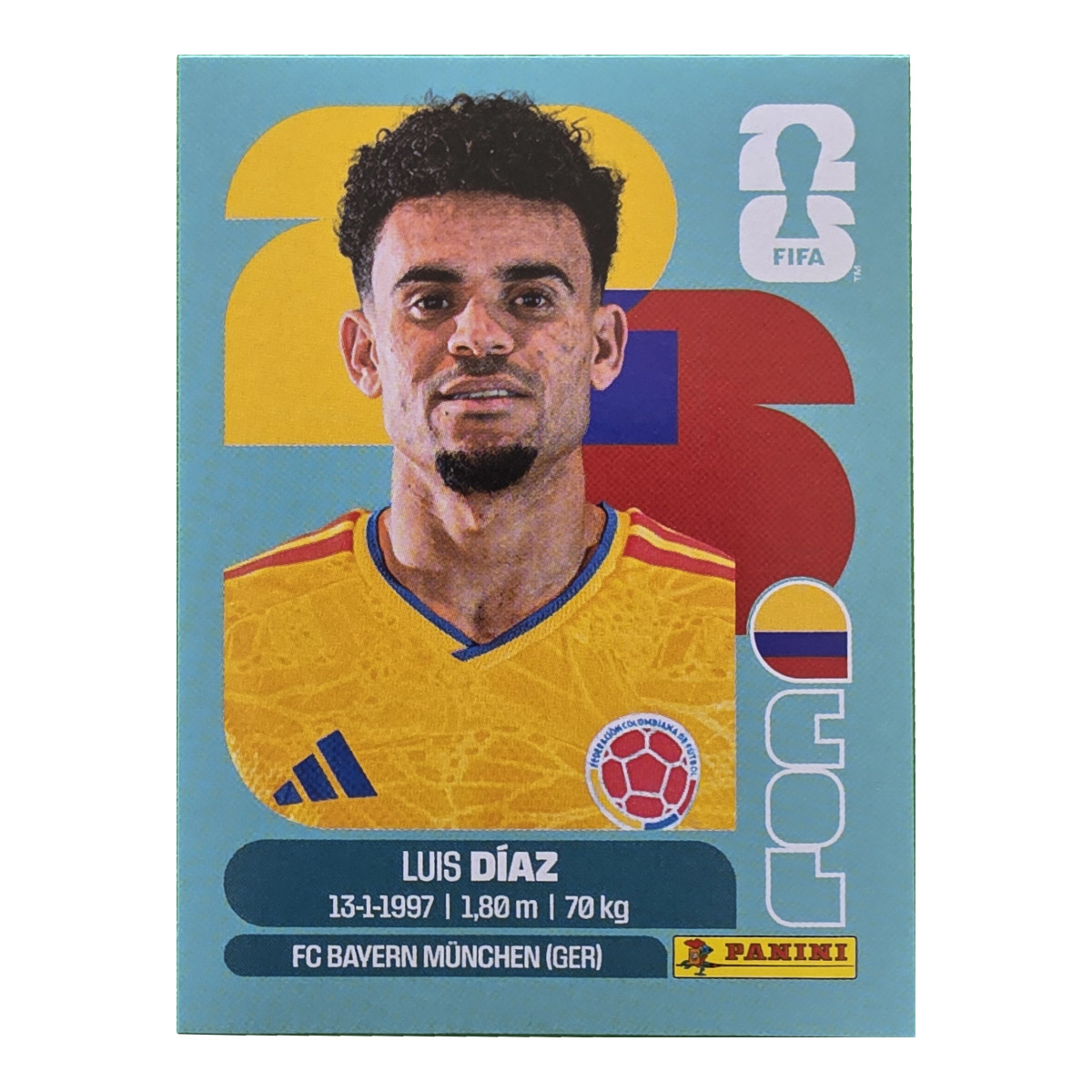 Luis Diaz - Kolumbien, FIFA WM 2026, Nr. COL20