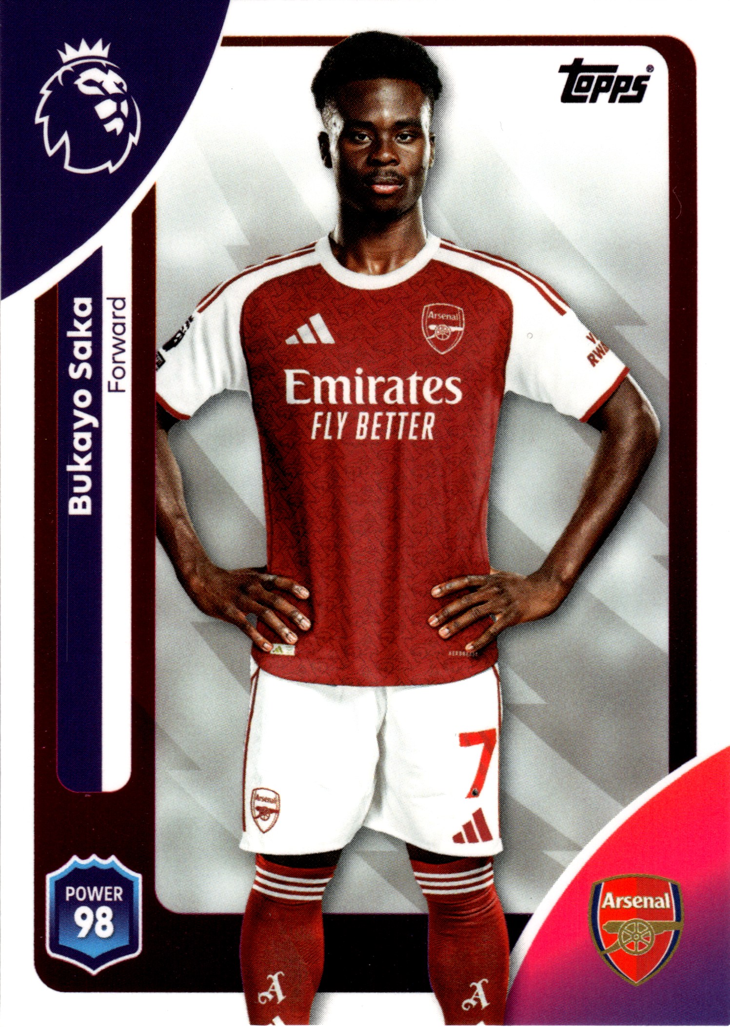 Bukayo Saka - Topps Match Attax Premier League Base Set 2025-26, Nr. 12 (Art.-Nr. SG107865)