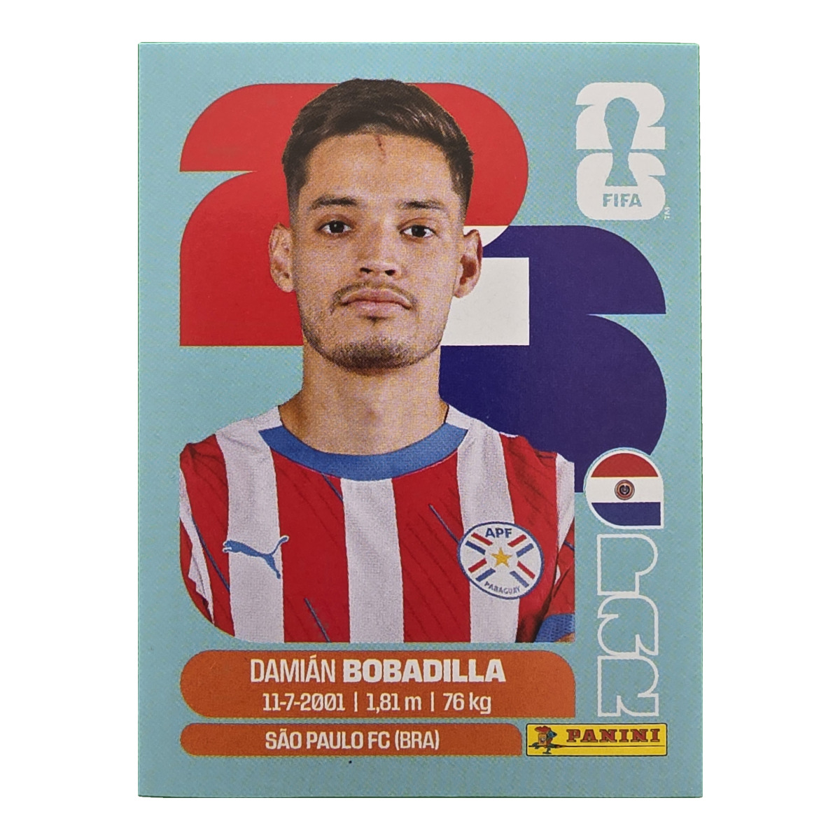 Damián Bobadilla - Paraguay, FIFA WM 2026, Nr. PAR11