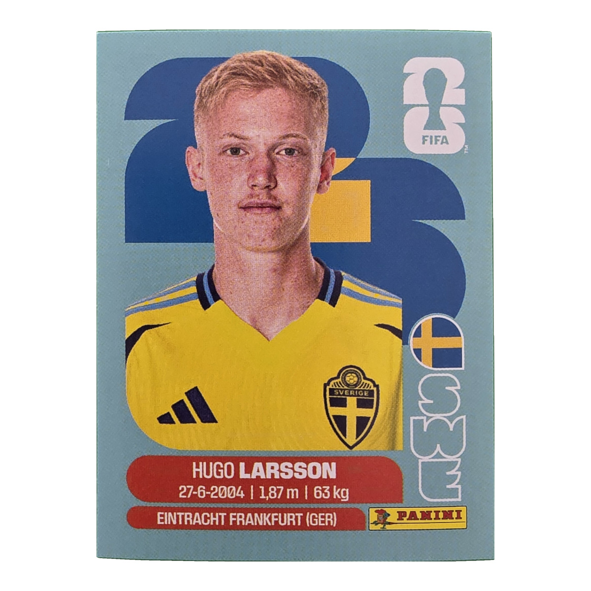 Hugo Larsson - Schweden, FIFA WM 2026, Nr. SWE9