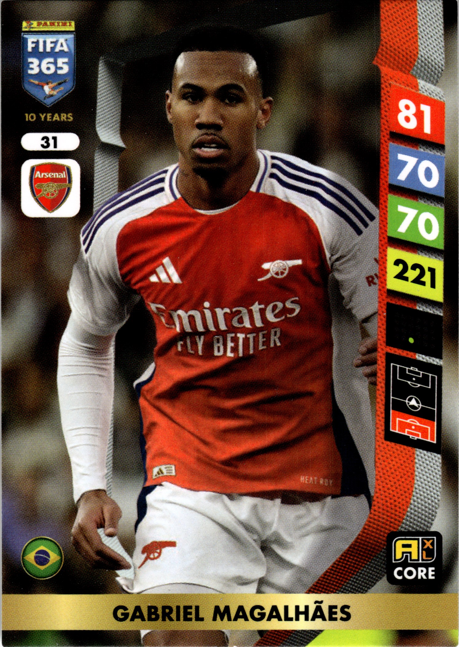 Gabriel Magalhães - Panini Adrenalyn XL FIFA 365 Base Set 2025, Nr. 31 (Art.-Nr. SG107720)