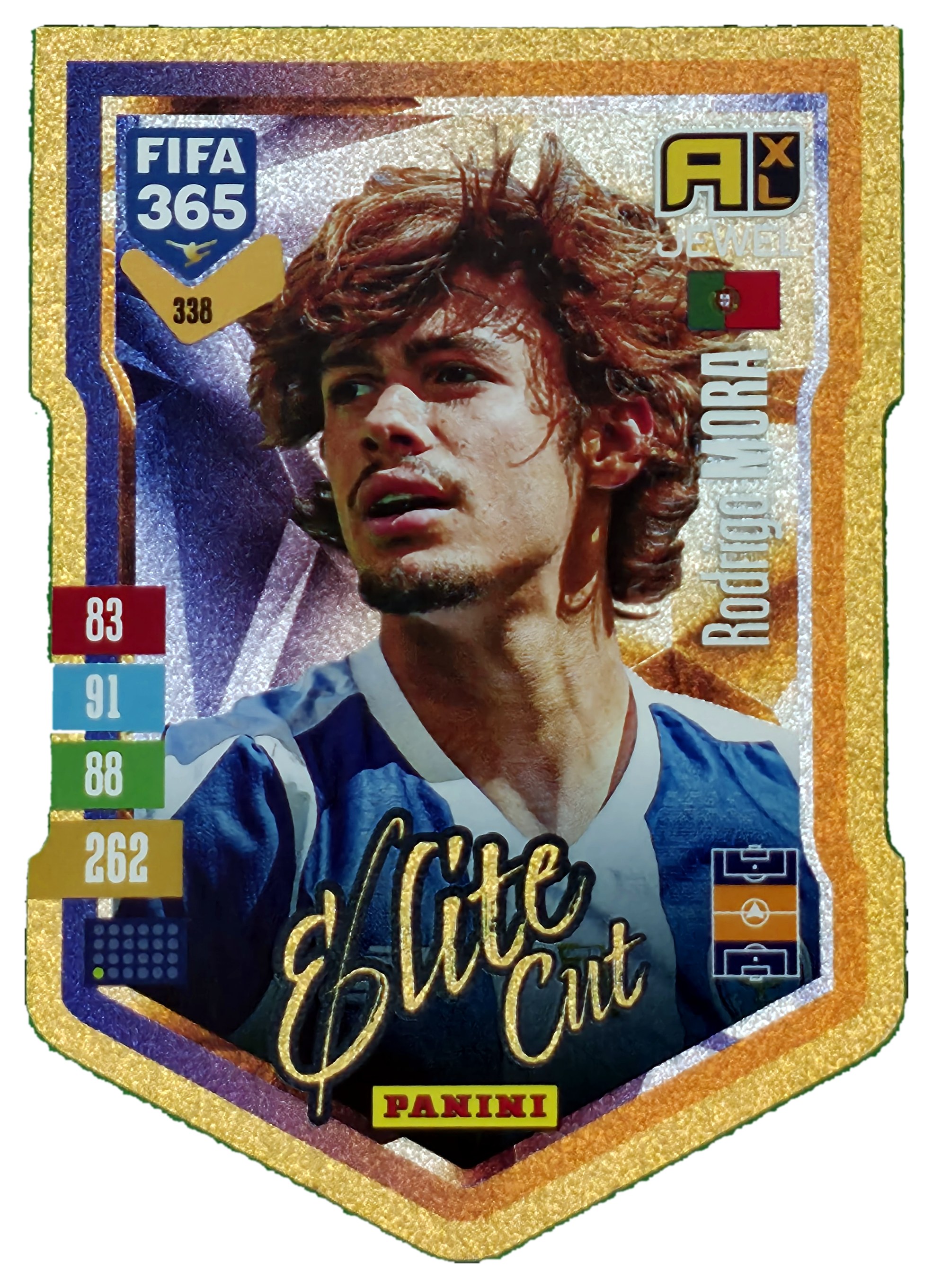 Rodrigo Mora - Panini Adrenalyn XL FIFA 365 Elite Cut 2026-27, Nr. 338 – Insert (Art.-Nr. SG110431)