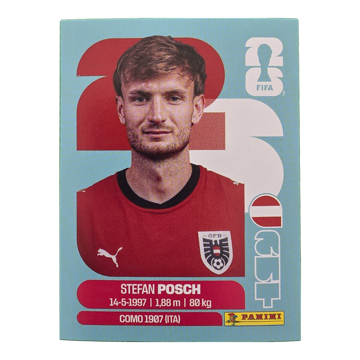 Stefan Posch - Österreich, FIFA WM 2026, Nr. AUT7