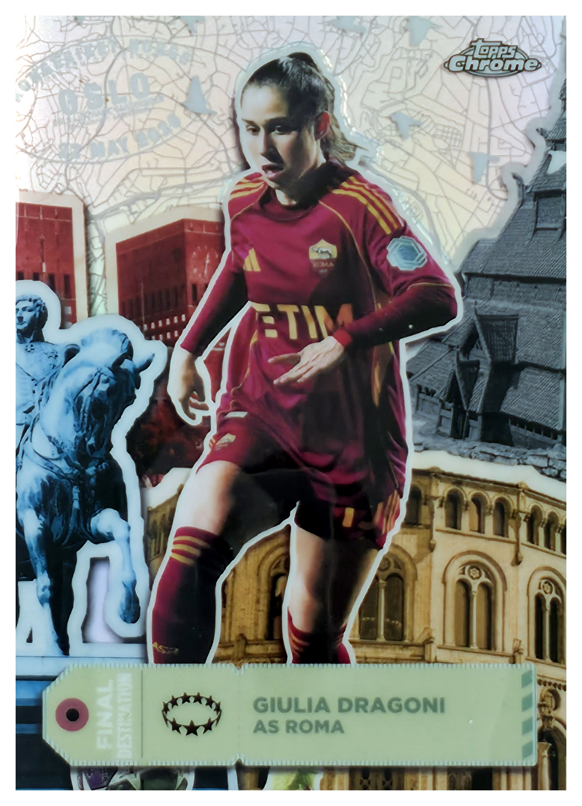 Giulia Dragoni - Topps Chrome UEFA Women's Champions League FD 2025-26, Nr. FD-18 – Insert (Art.-Nr. SG110937)