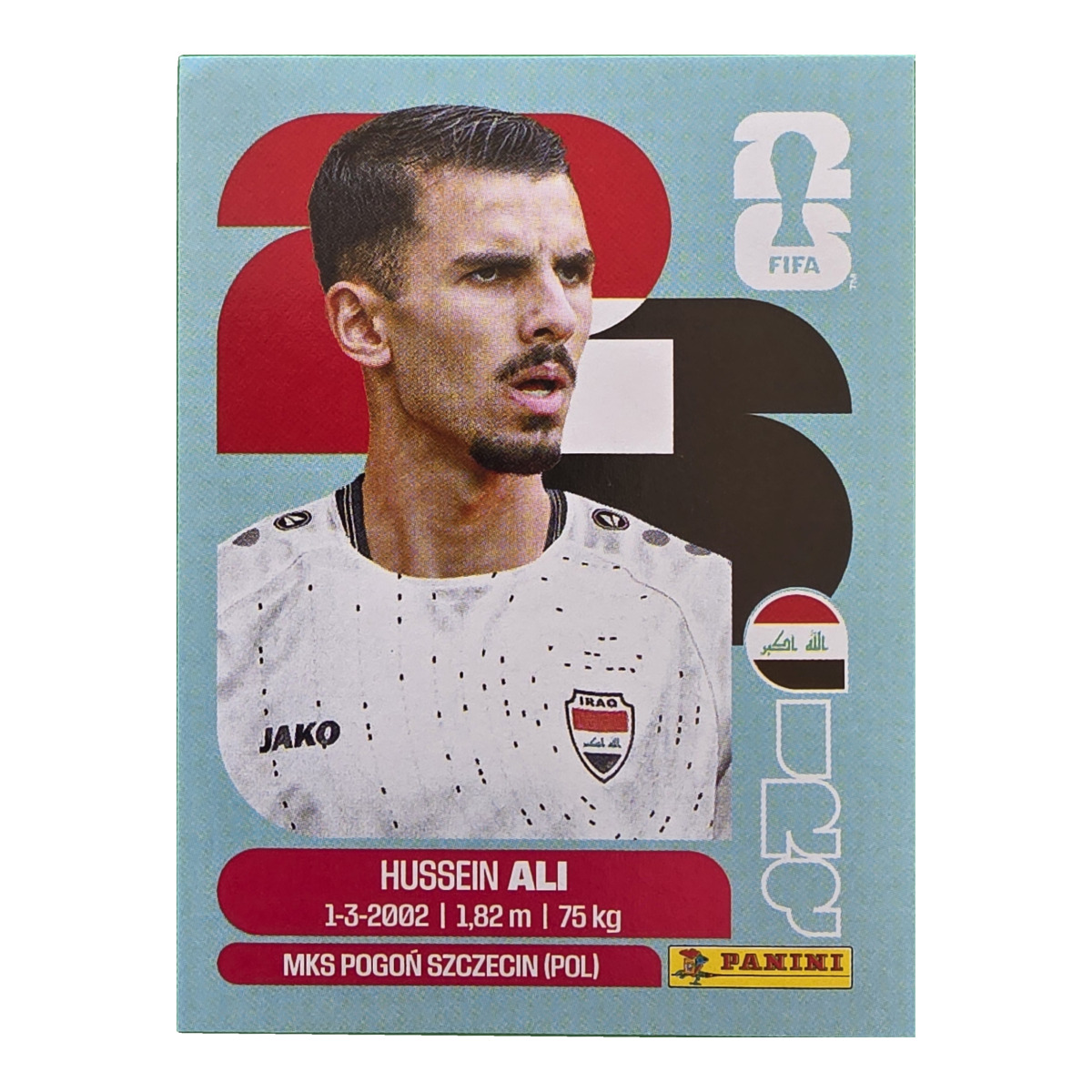 Hussein Ali - Irak, FIFA WM 2026, Nr. IRQ4
